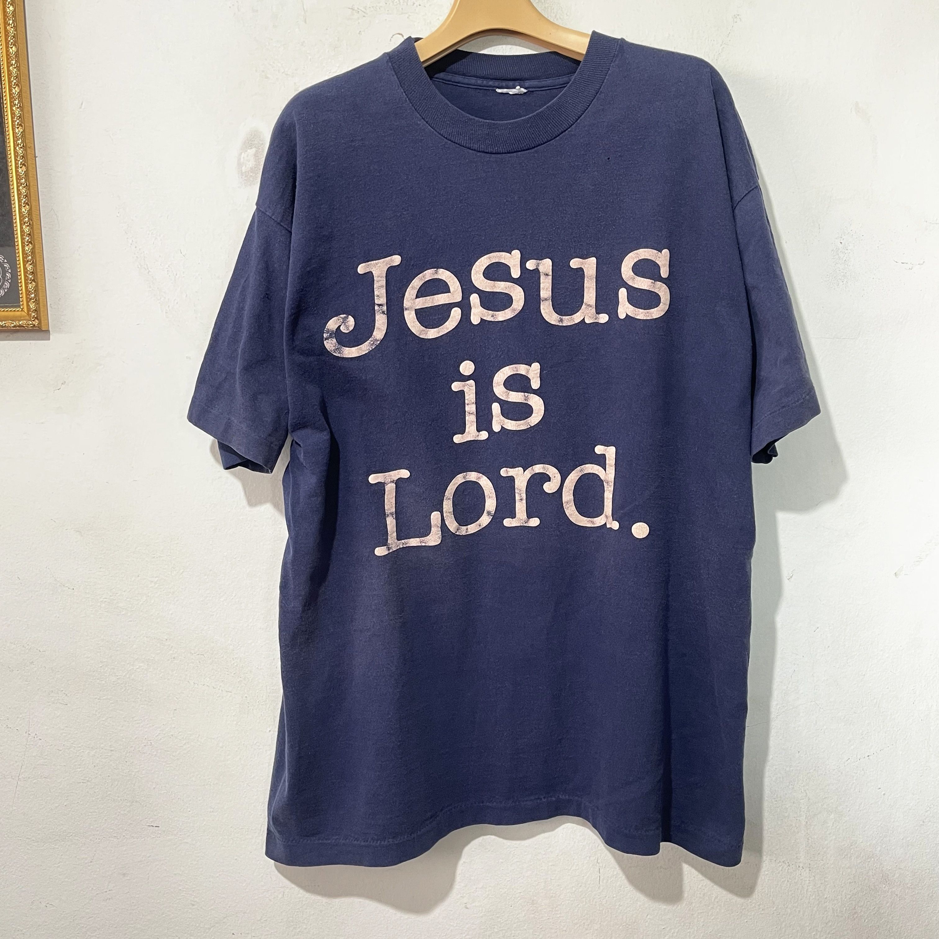 Vintage Vintage 90s Jesus Is Lord Christian T-Shirt Size US XL / EU 56 / 4 - 1 Thumbnail