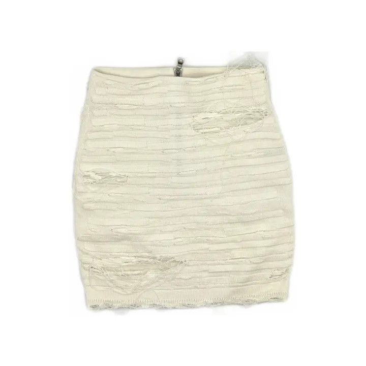 Balmain Balmain Casual Distressed Bodycon Skirt -2507 Size US 40 / EU 56 - 2 Thumbnail