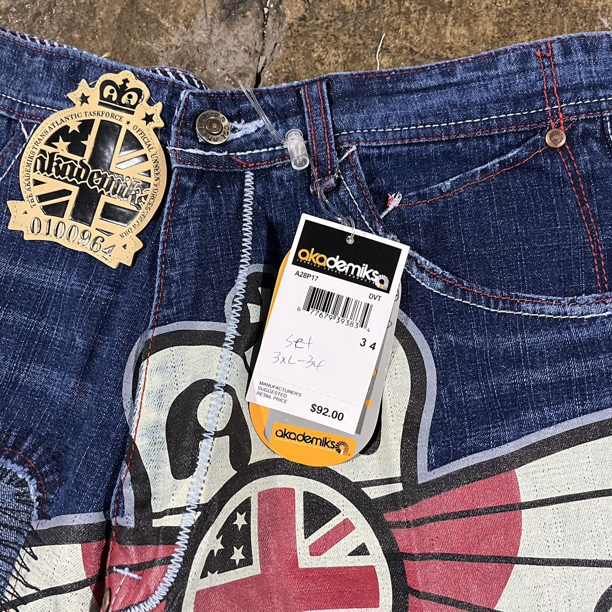 Akademiks × Vintage Crazy Vintage Y2K Baggy Jeans Faded JNCO Skater Wide Leg Size US 34 / EU 50 - 11 Thumbnail