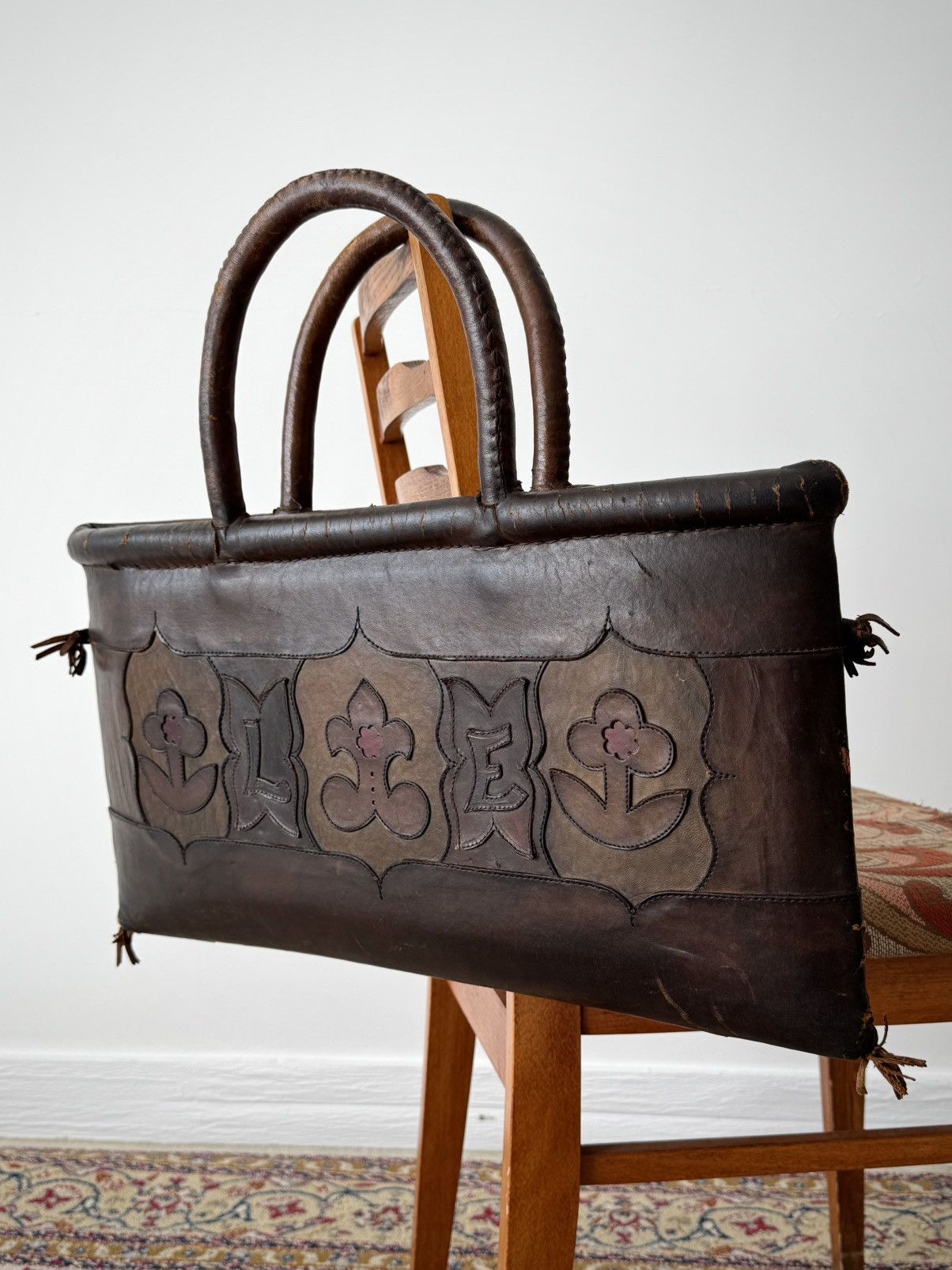 Japanese Brand Early 20th Century German Butcher Knife Leather Tote Bag Size ONE SIZE - 1 Thumbnail
