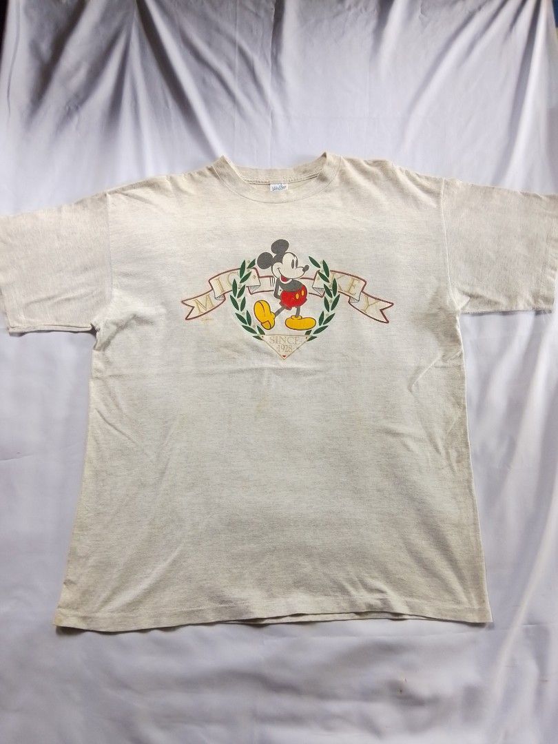 Mickey Mouse Vintage 90s Mickey Mouse Velva Sheen Tee Size US XL / EU 56 / 4 - 1 Thumbnail
