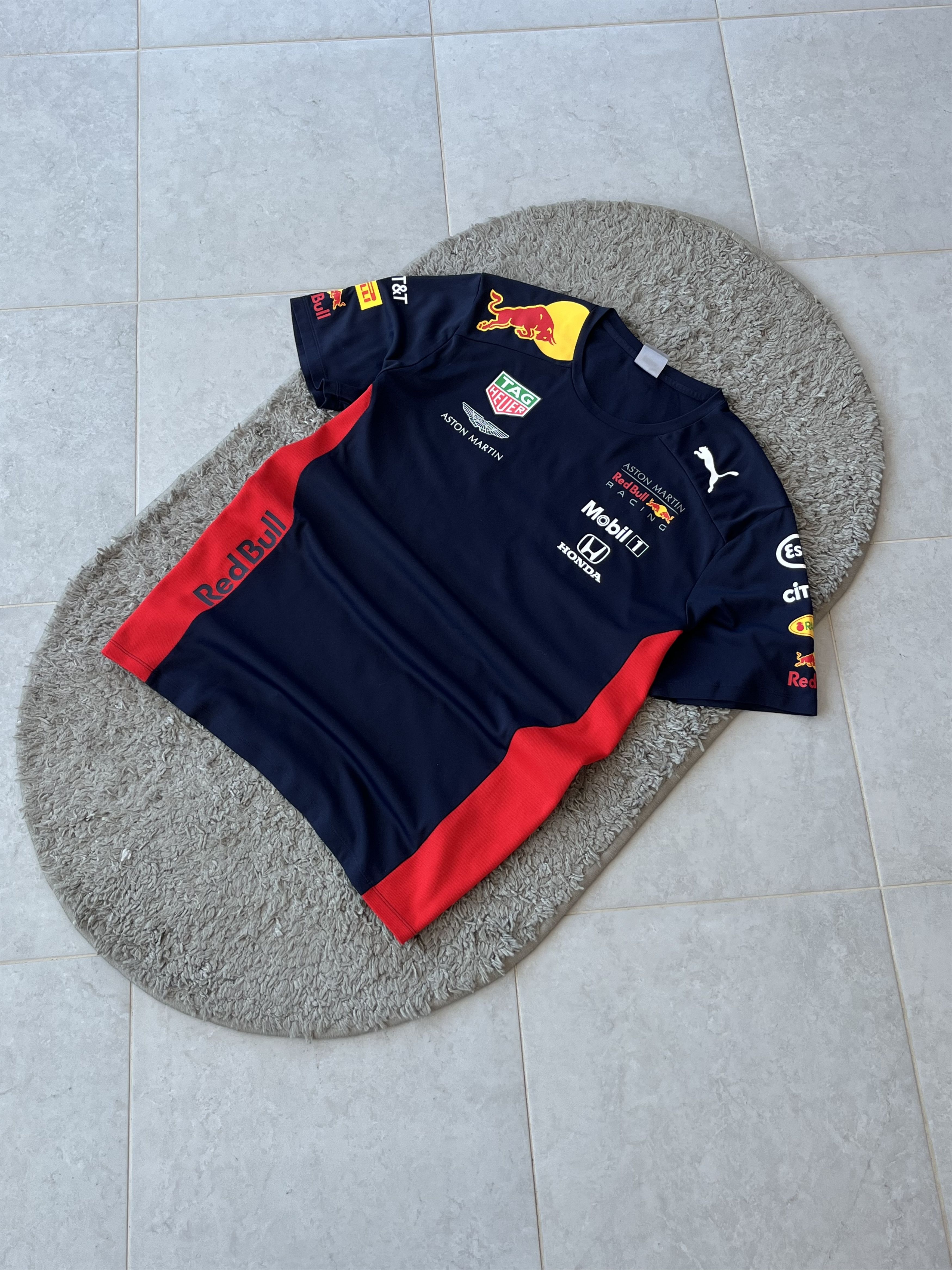 Puma PUMA Racing Motor T-shirt Red Bull / Aston Martin Sportwear Size US XL / EU 56 / 4 - 2 Thumbnail