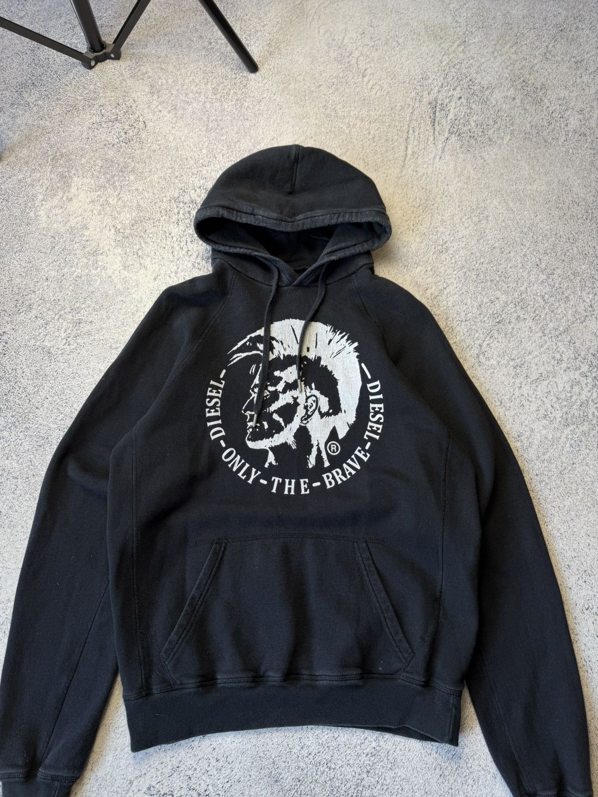 Diesel Vintage Diesel Distressed Faded Hoodie Y2K Dig Logo Size US M / EU 48-50 / 2 - 5 Thumbnail