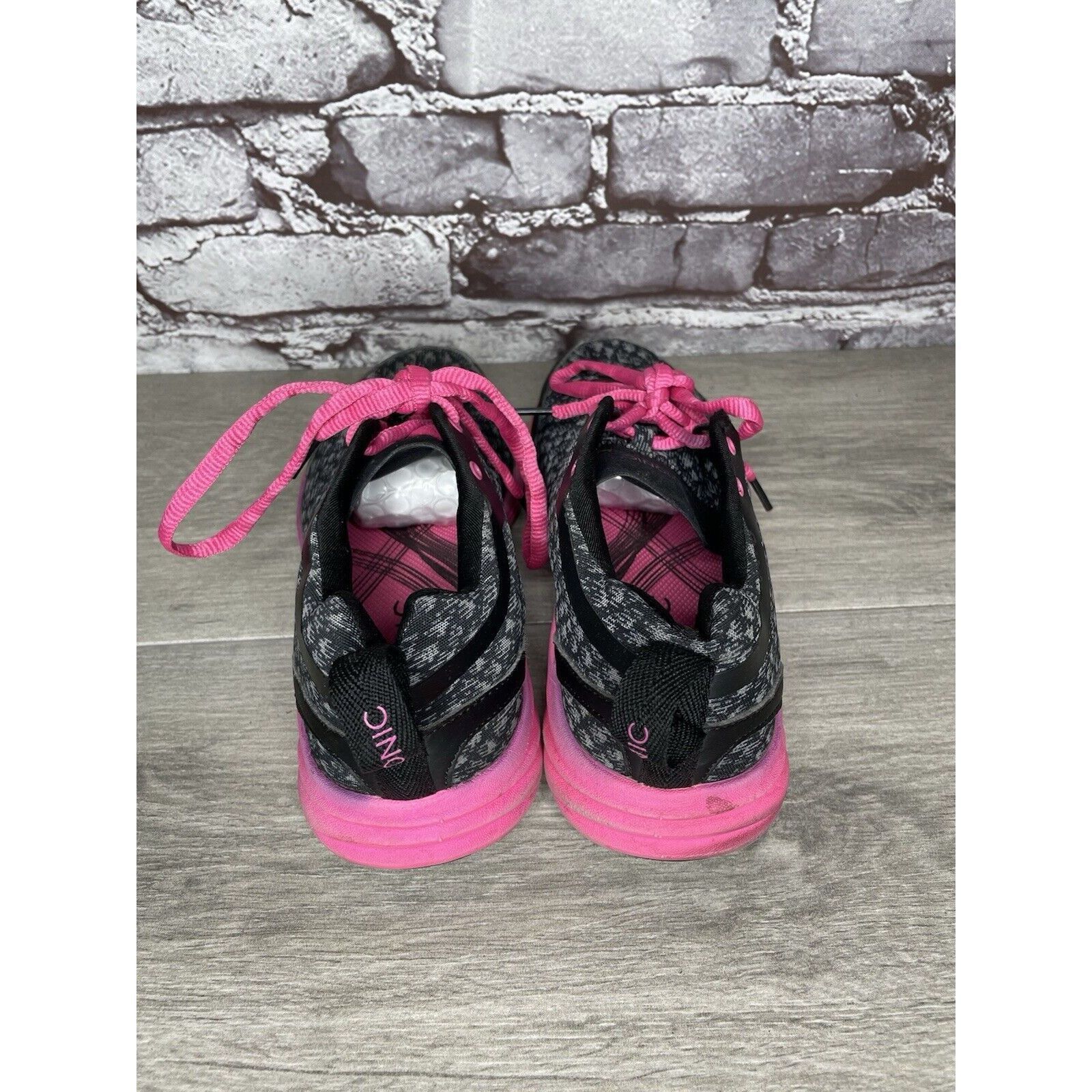 Other Vionic Python Black Pink Lace Up Comfort Athletic Sneakers W Size US 7.5 / IT 37.5 - 5 Thumbnail
