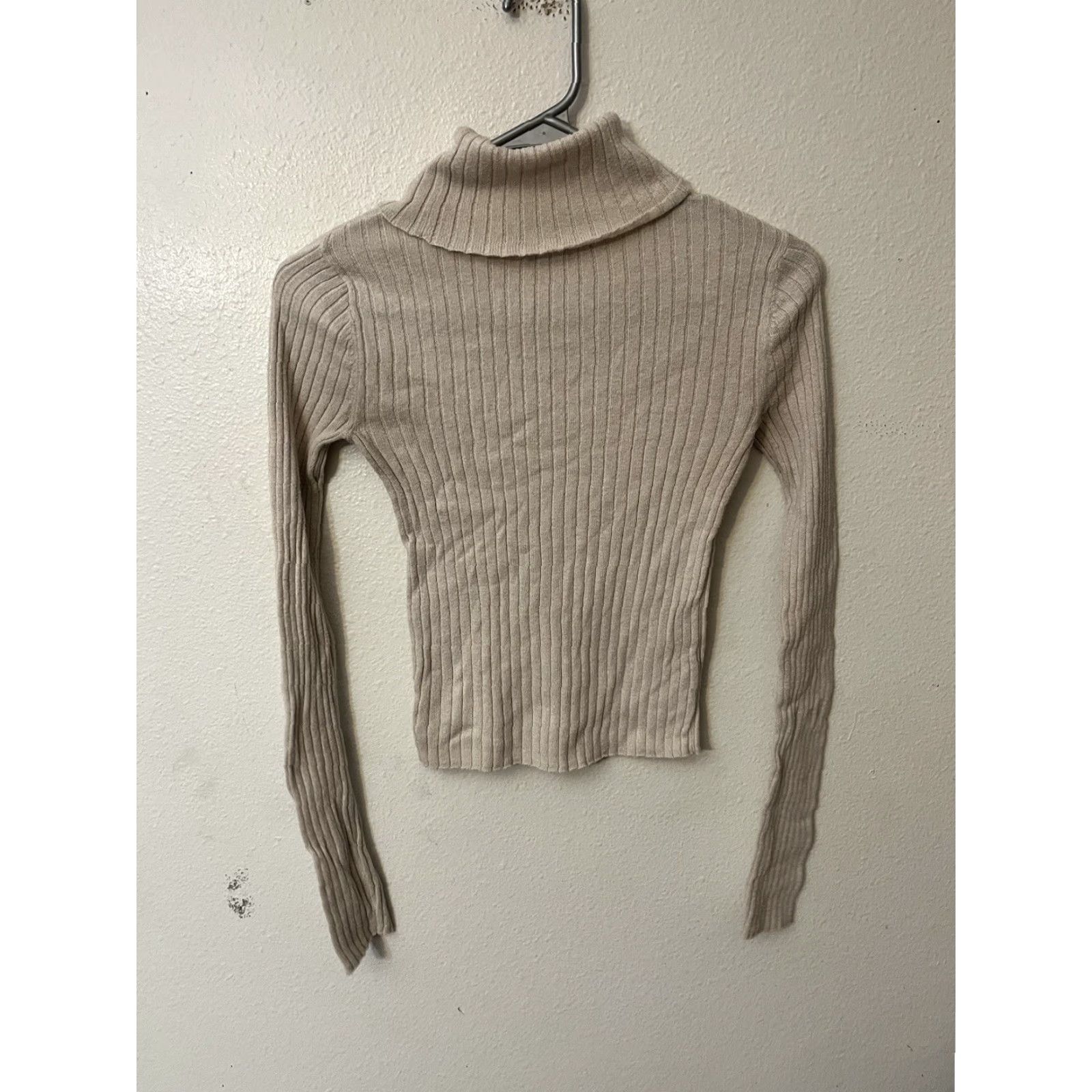American Eagle Outfitters American Eagle Outfitters Shirt Slim Brown Turtleneck Top Size S Women Fall Long Sleeve Ribbed Knit Pullover Basic 90s City Preppy Style Size S / US 4 / IT 40 - 3 Thumbnail