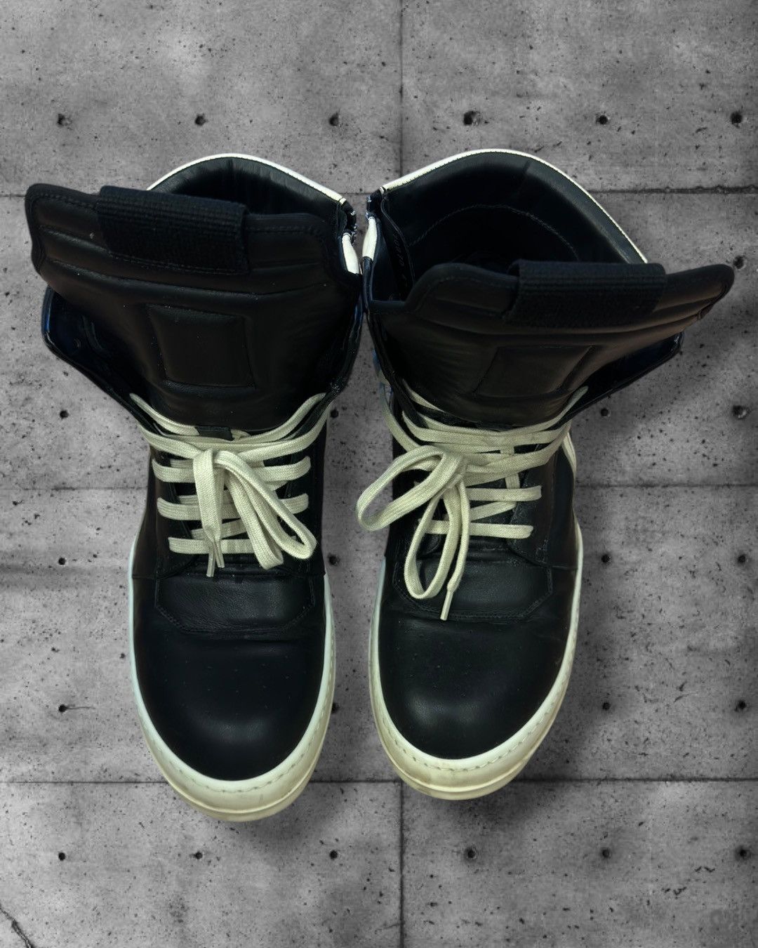 Rick Owens Rick Owens Geobasket 2025 Sneakers Black Milk Size 43 Size US 10 / EU 43 - 3 Thumbnail