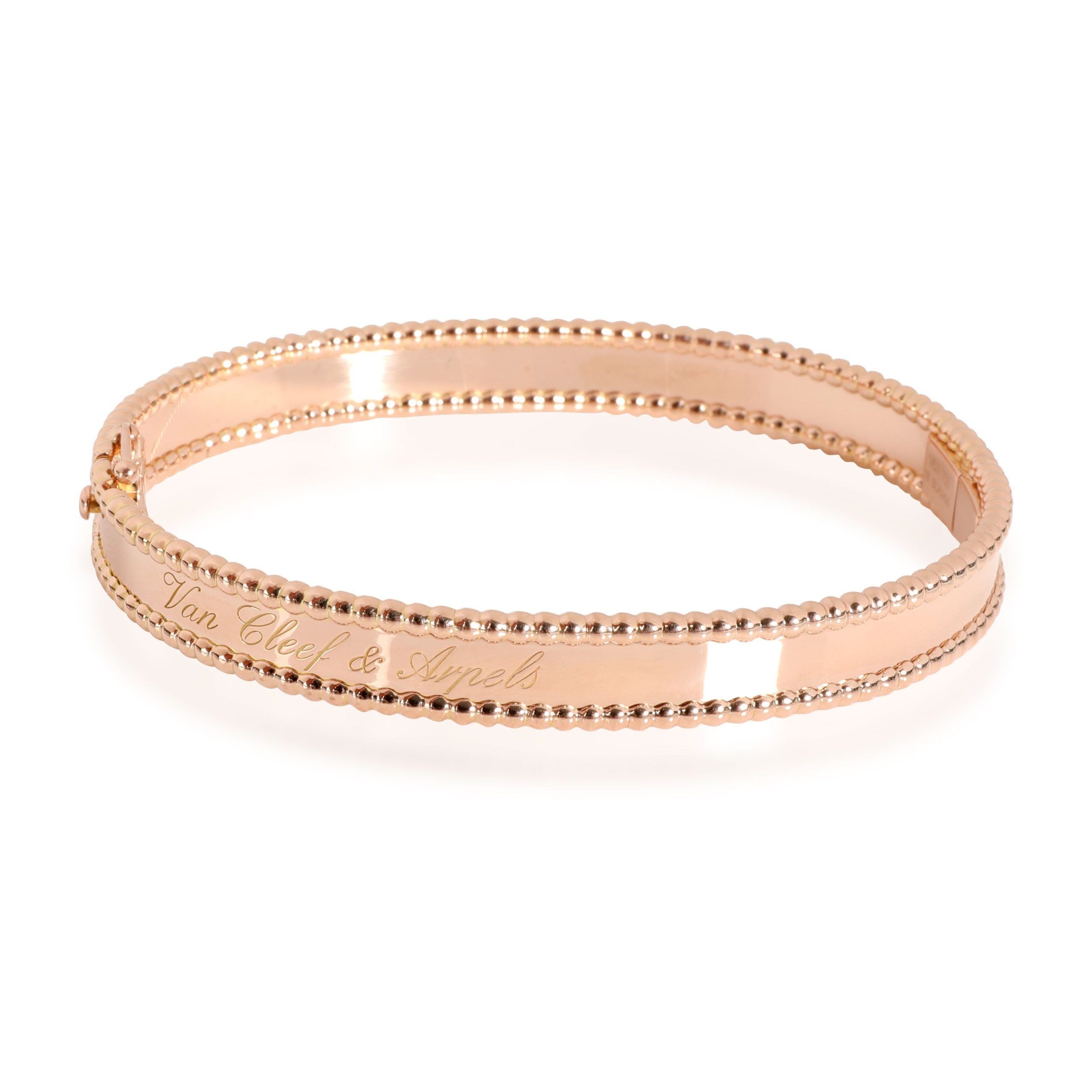 Van Cleef & Arpels Perlee Signature Bracelet Medium Model in 18k Rose Gold