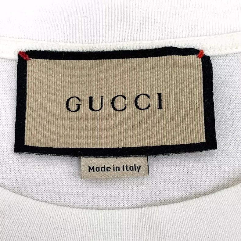 Gucci Gucci White logo printed round-neck cotton short-sleeved T- Size US XL / EU 56 / 4 - 6 Thumbnail