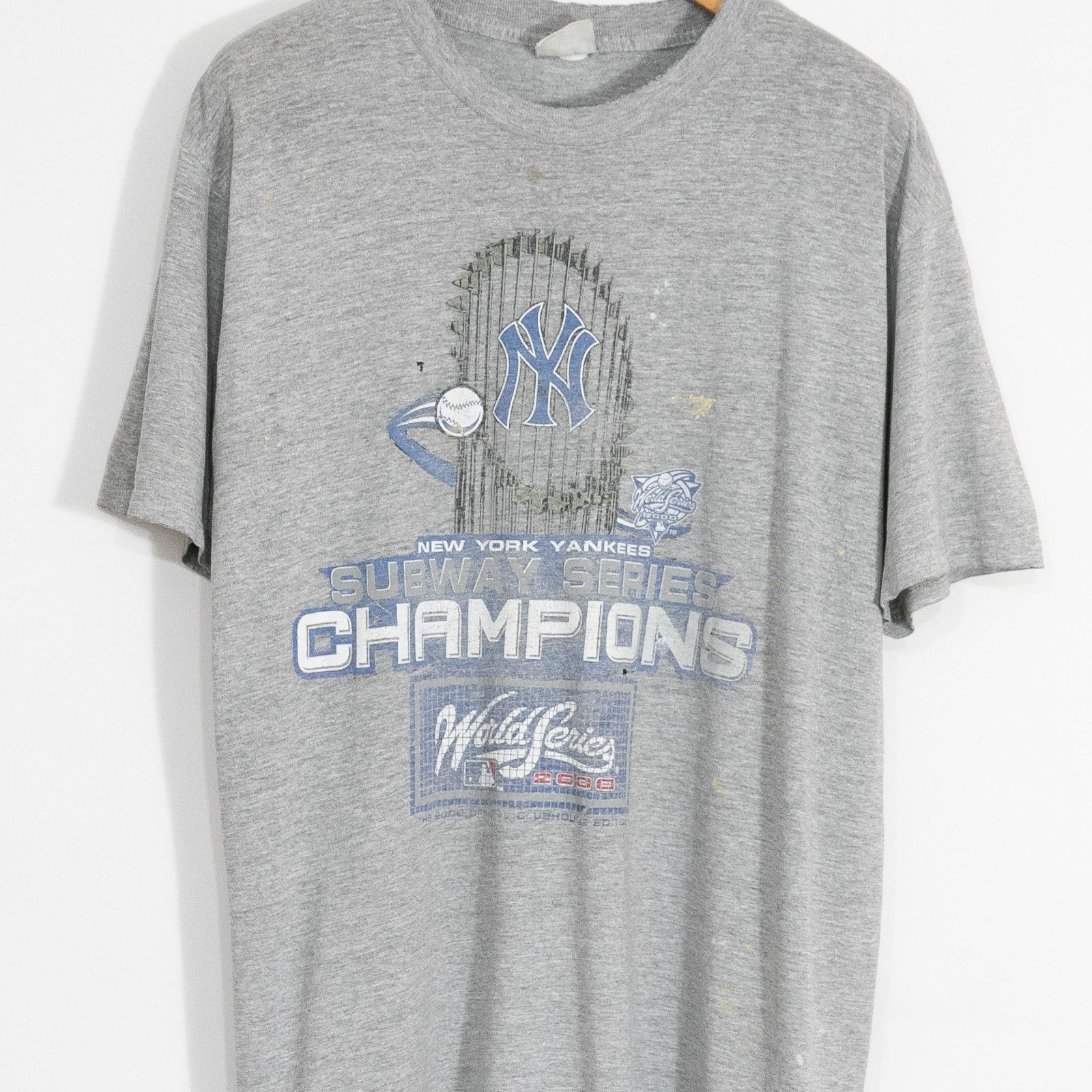 Lee Vintage Y2K NY Yankees World Series T Shirt XL - Distressed Size US XL / EU 56 / 4 - 2 Thumbnail