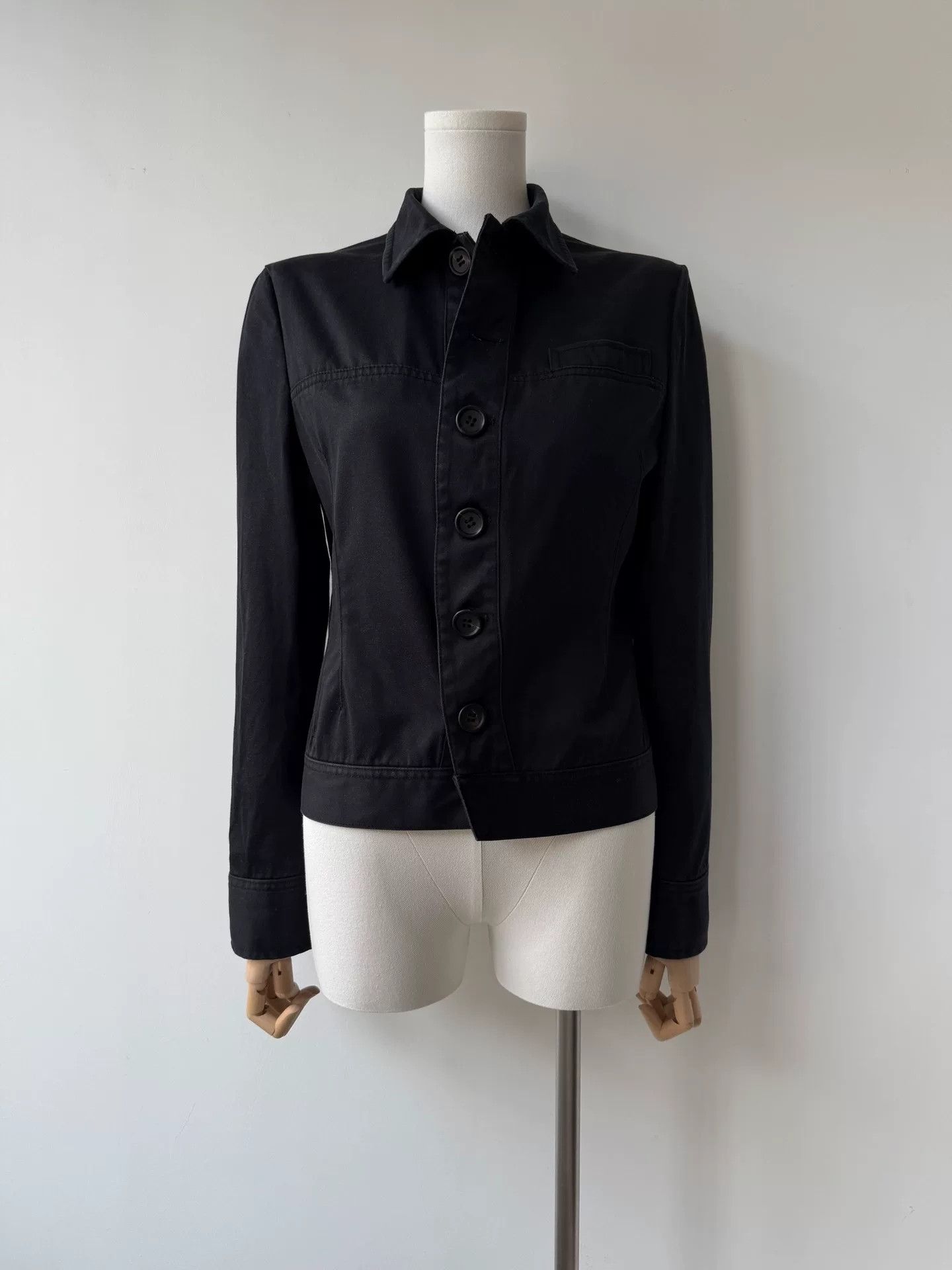 Y's Yohji Yamamoto Y's Black Cotton Jacket Size M / US 6-8 / IT 42-44 - 1 Thumbnail
