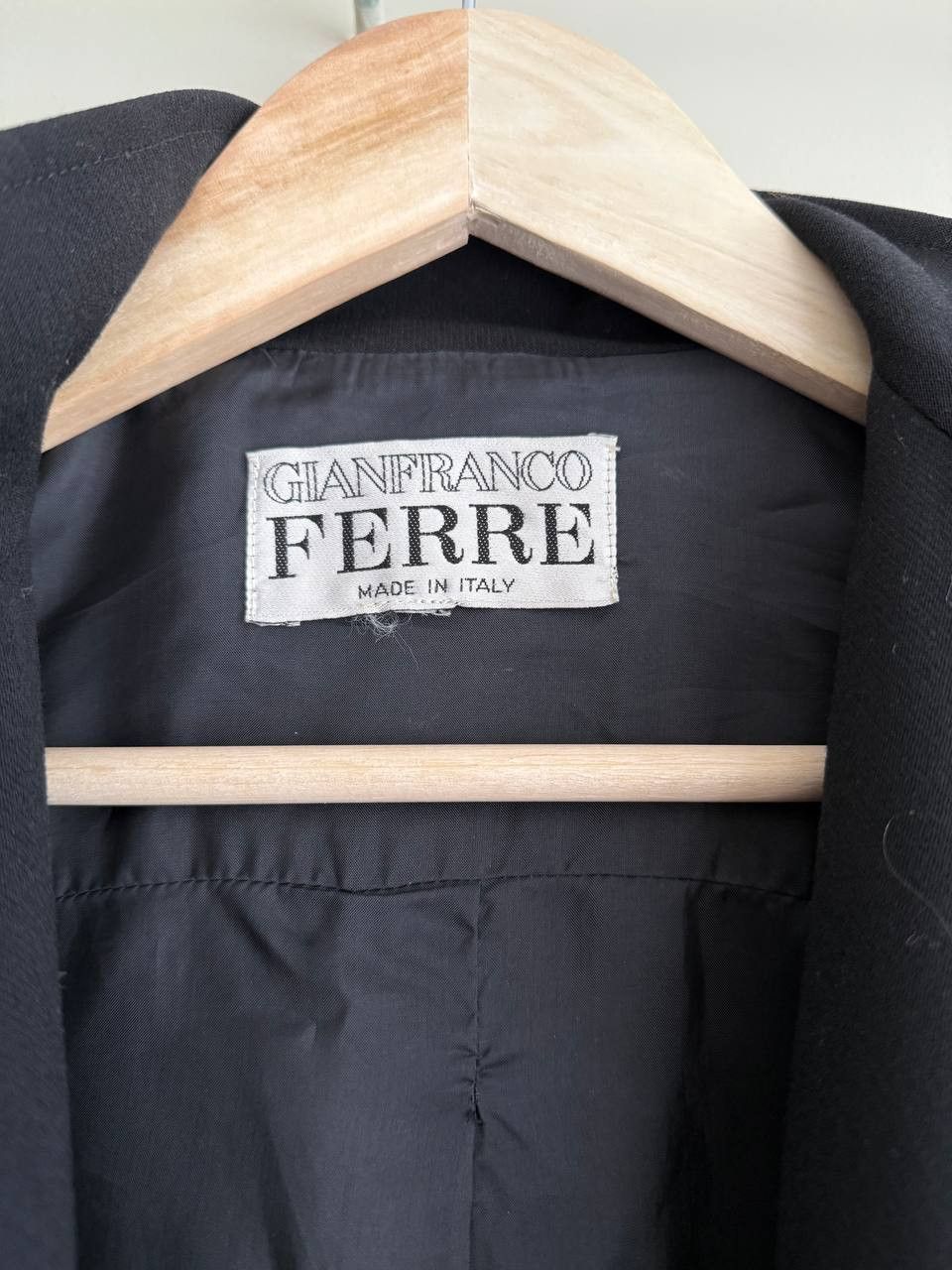 Gianfranco Ferre Gianfranco Ferre Black Lana Womens Blazer’s Jacket Size XL / US 12-14 / IT 48-50 - 10 Thumbnail