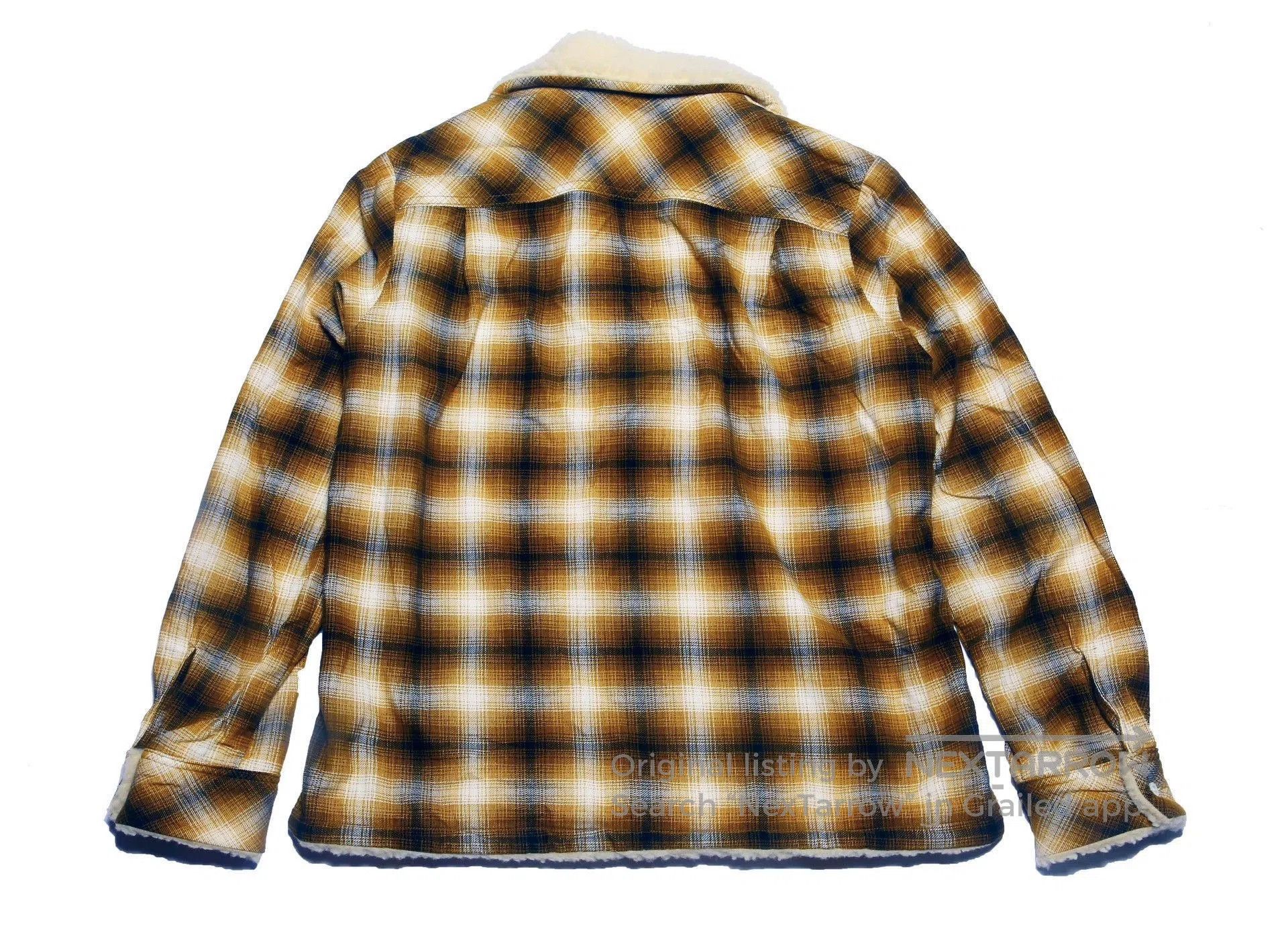 Nigo Plaid Long Sleeve Shirt with Fur Collar. Size US M / EU 48-50 / 2 - 2 Thumbnail