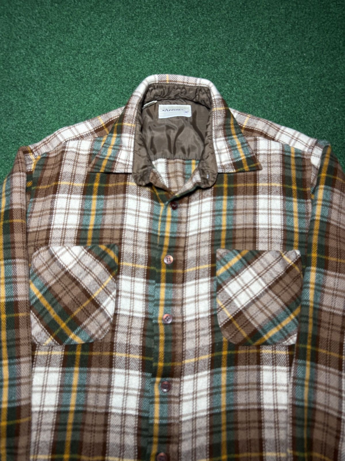 Vintage Vintage Plaid 80s Flannel Virgin Acrylic Super Soft M Shirt Size US M / EU 48-50 / 2 - 2 Thumbnail