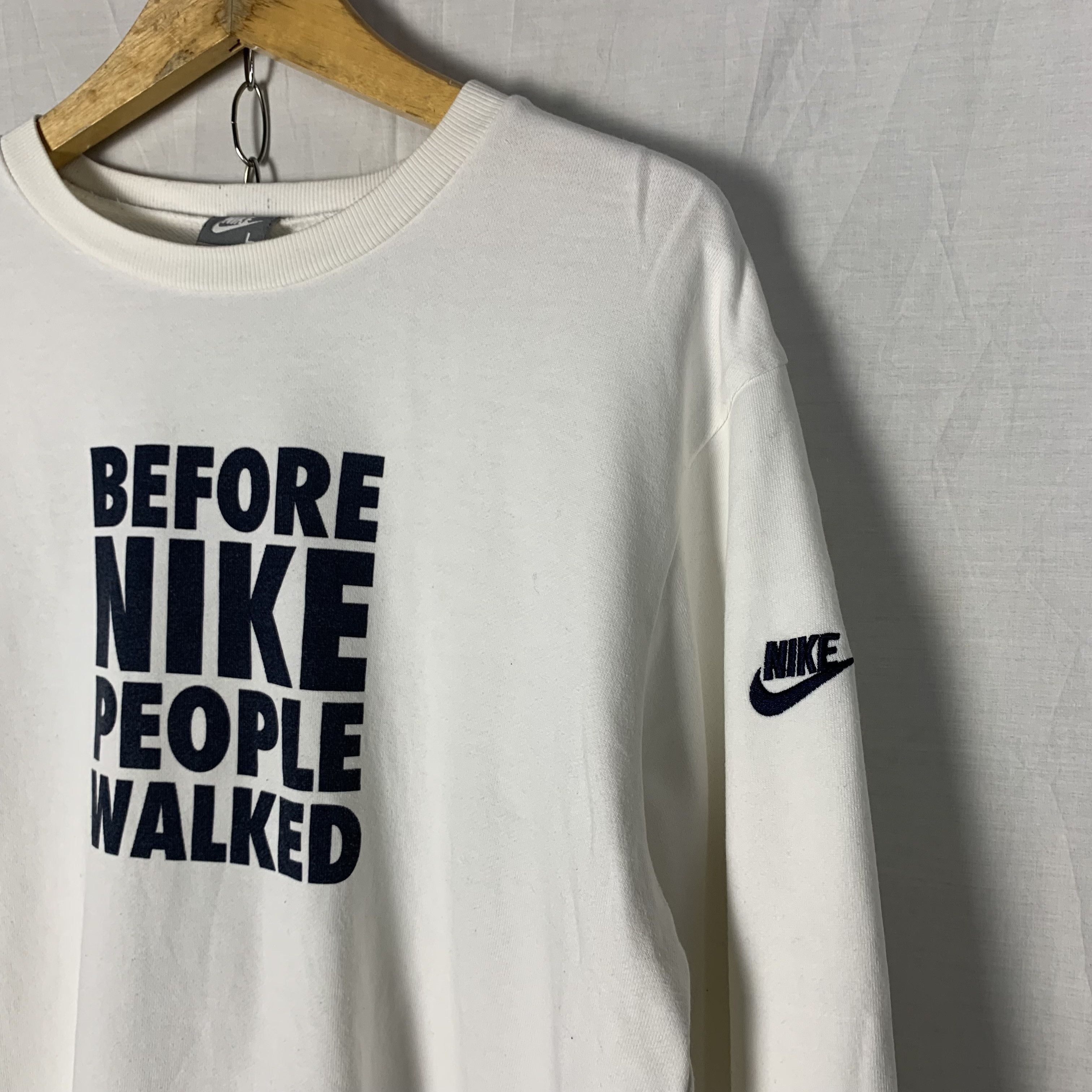 Nike 'Before Nike People Walked' Nike Y2K Sweatshirt Crewneck Size US S / EU 44-46 / 1 - 3 Thumbnail