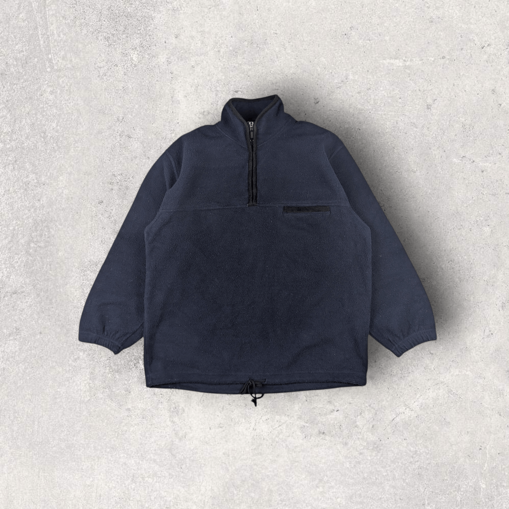 Japanese Brand 90's UNIQLO Blue Blank Plain Sherpa Fleece Sweatshirt Size US M / EU 48-50 / 2 - 2 Thumbnail