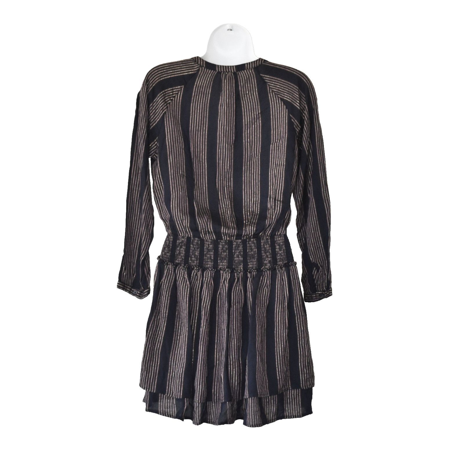 Rails RAILS Jasmine Midas Stripe Black Mini Dress Size XS $188 Size XS / US 0-2 / IT 36-38 - 4 Thumbnail