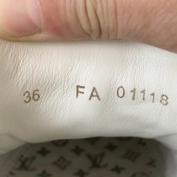 Louis Vuitton Louis Vuitton Time Out White Yellow Sneakers -2508 Size US 6 / IT 36 - 1 Thumbnail