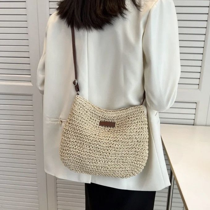 Other Crossbody Messenger Shoulder Beach Holiday Straw Bag Size ONE SIZE - 2 Thumbnail