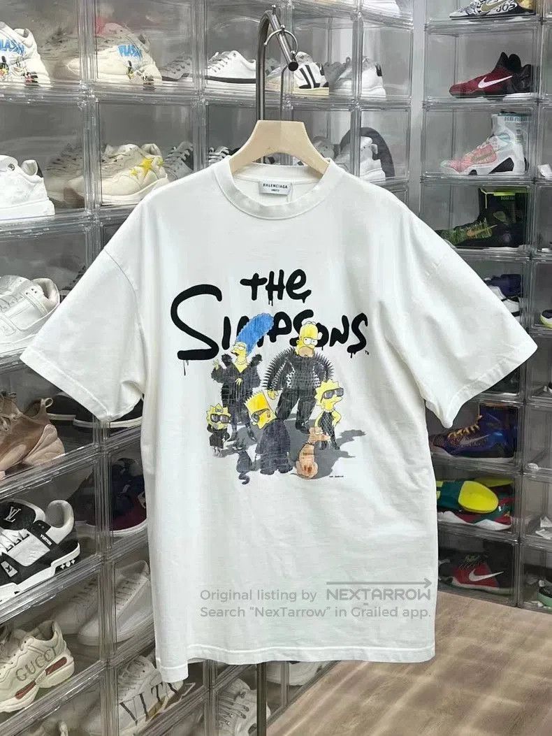 Balenciaga Balenciaga The Simpsons White T-Shirt. Size US S / EU 44-46 / 1 - 1 Thumbnail