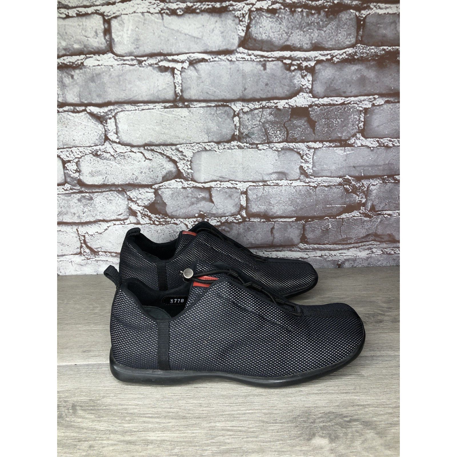 Prada Prada Sport Black Mesh Synthetic Drawstring Driving Shoes Wo Size US 8 / IT 38 - 12 Thumbnail