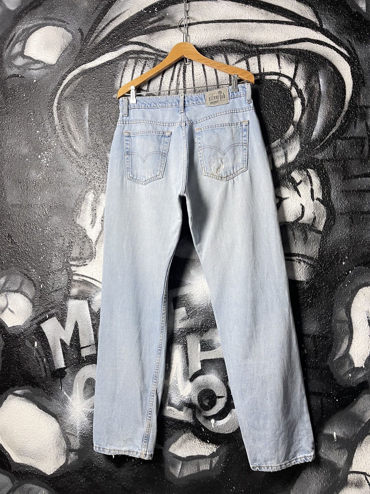 Levi's Levi’s Silver Tab Guy’s Fit Distressed Jeans Women’s Size M Size 34" / US 12 / IT 48 - 2 Thumbnail