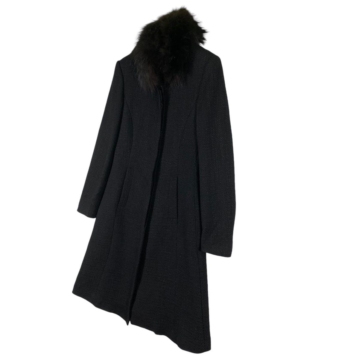 Versace × Versus Versace Vintage Versus Versace Fur Collar Long Button Jacket Size S / US 4 / IT 40 - 3 Thumbnail