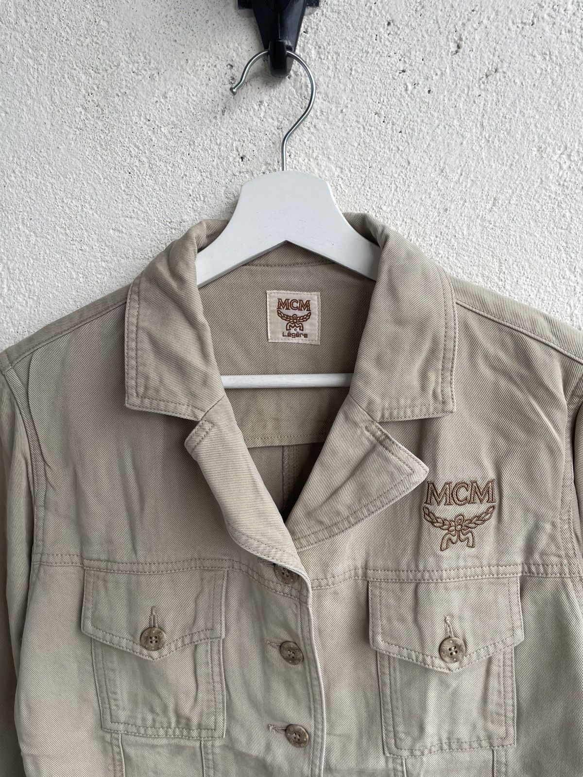 Hysteric Glamour Vintage MCM Beige Embroidered Logo Maison Hysteric Japan Y2K Size L / US 10 / IT 46 - 2 Thumbnail