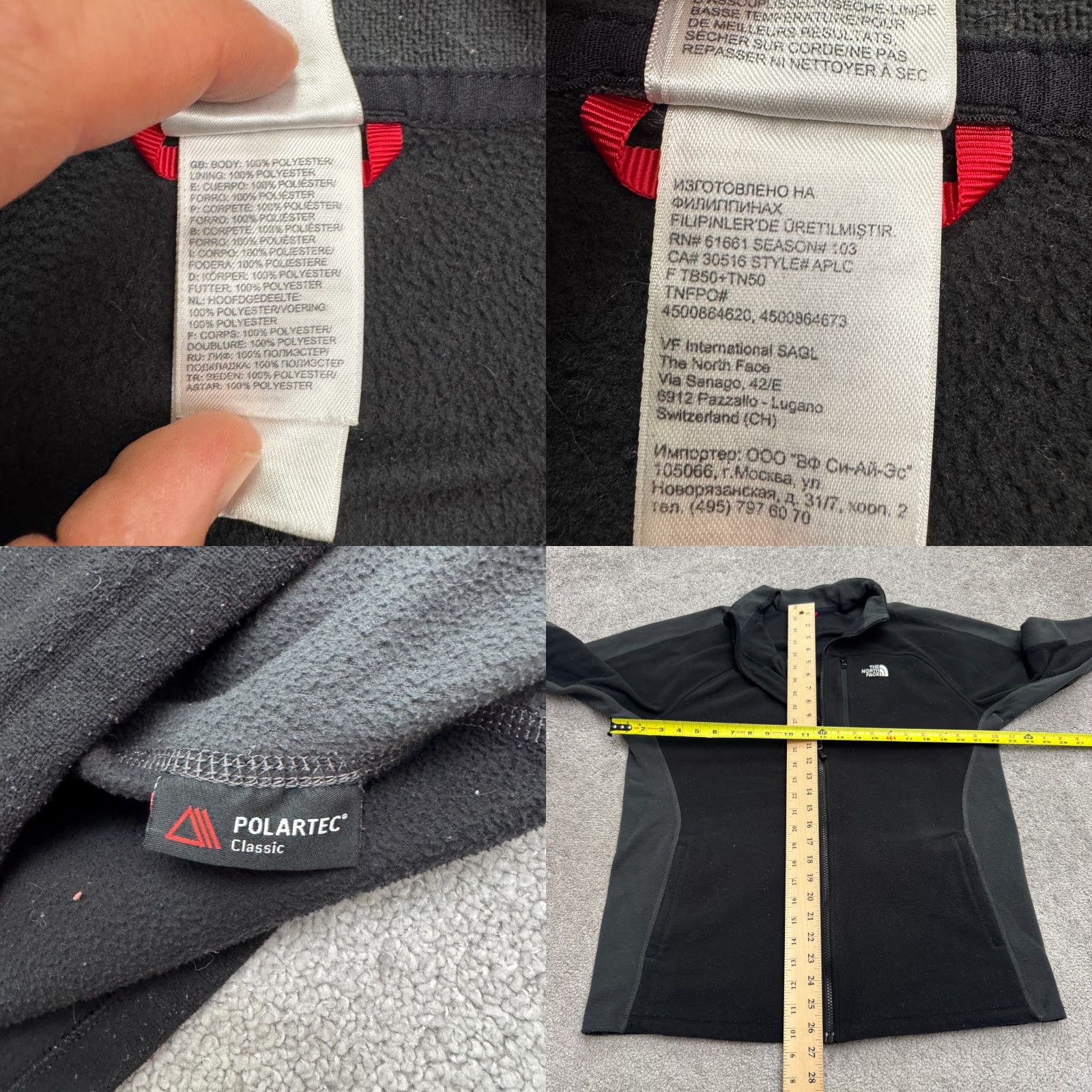 The North Face The North Face Polartec Vintage Y2K Fleece Jacket Mens Large Black Gray Outdoor The North Face Polartec Size US L / EU 52-54 / 3 - 8 Thumbnail