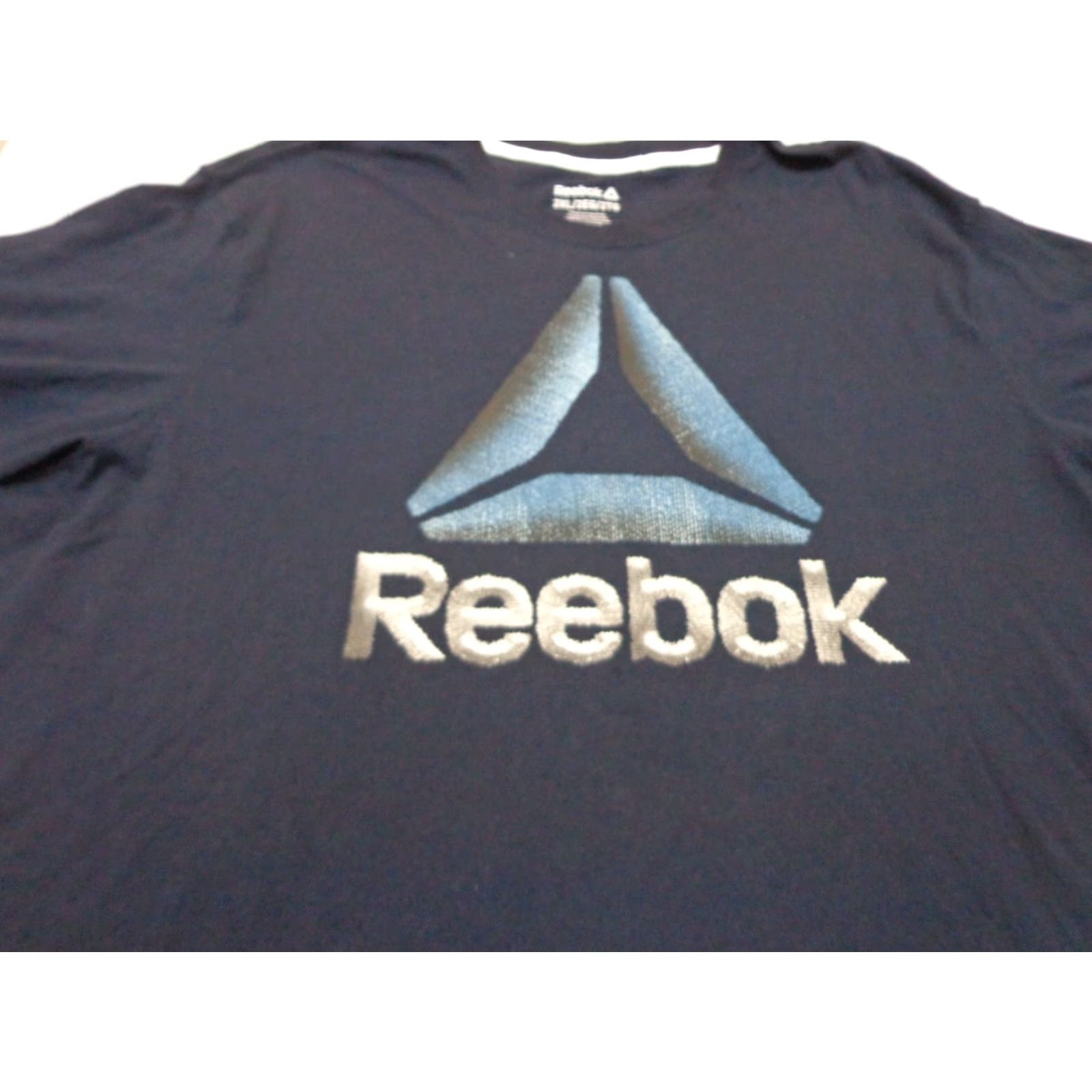 Reebok Reebok T-Shirt Crew Neck Navy Blue 2XL Men Logo Shirt Size US XXL / EU 58 / 5 - 2 Thumbnail
