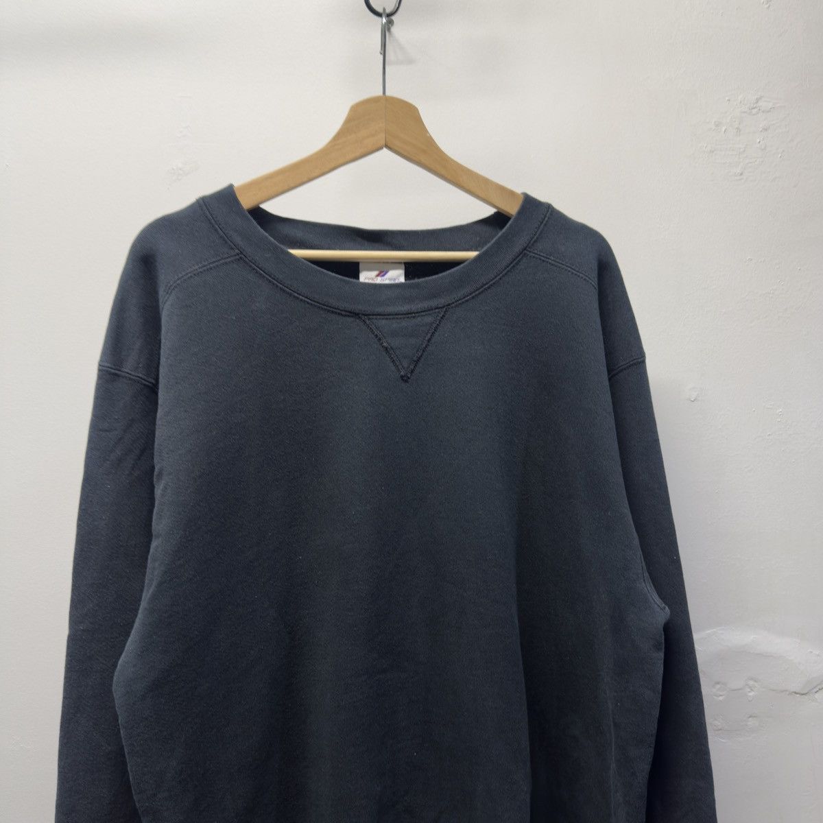 Vintage 90s Faded Black Sweatshirt ERD Grunge Chrome Thrashed Size US XL / EU 56 / 4 - 4 Thumbnail