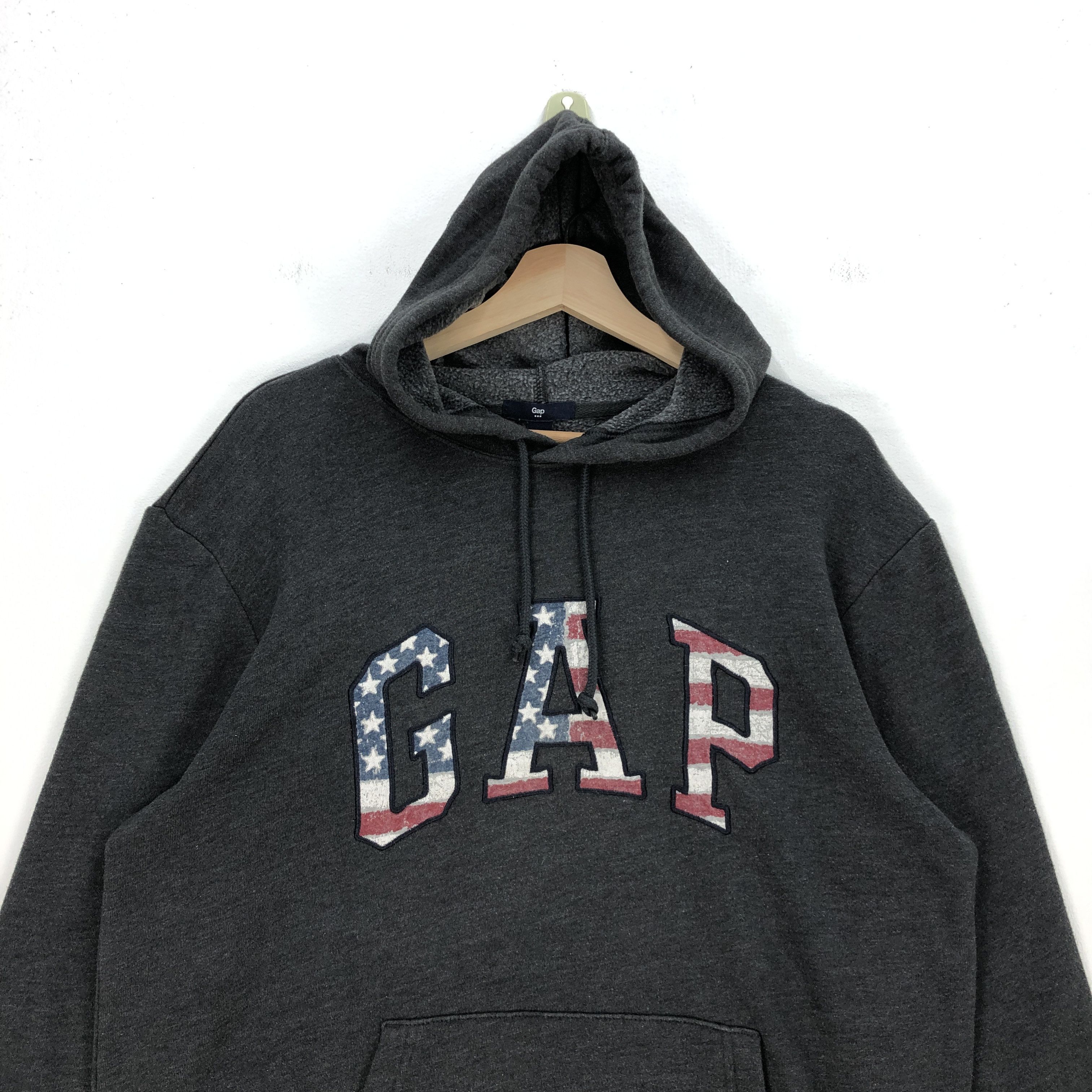 Gap Vintage GAP Hoodie Sweater Gap USA Flag Script Sweatshirt Size US M / EU 48-50 / 2 - 4 Thumbnail
