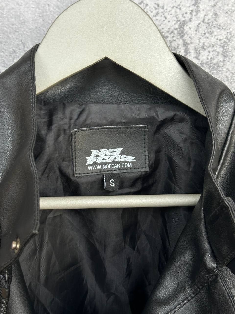 No Fear No Fear Racing Faux Leather Jacket Moto Biker Patches Zip Size US S / EU 44-46 / 1 - 11 Thumbnail