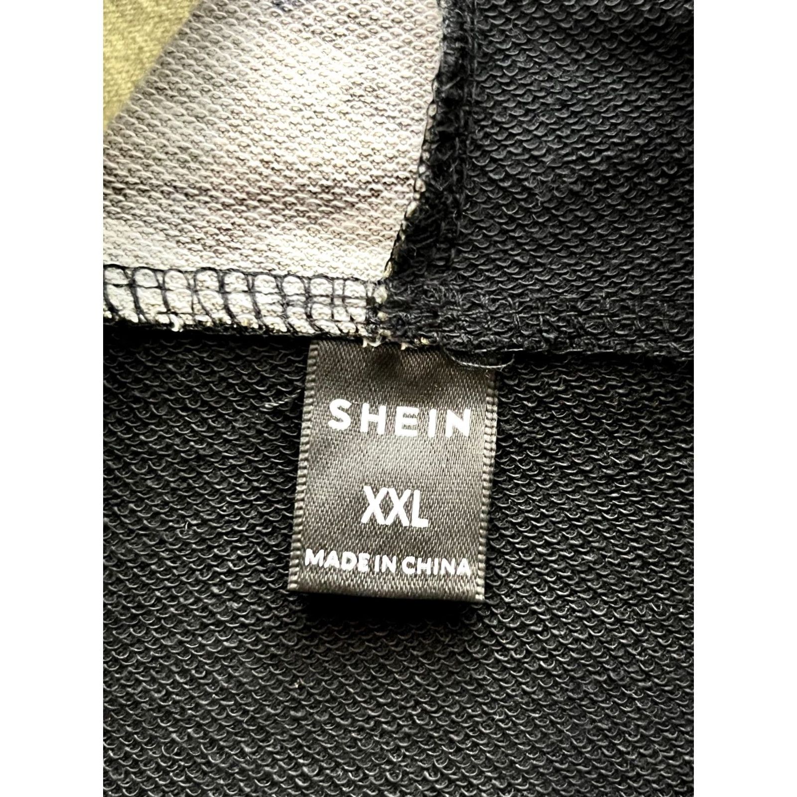 Shein SHEIN EZ Wear Color Block Long Sleeve Hooded Sweatshirt Black/Camo XXL Women Shirt Hoodie Color Block Multicolor 90s Theme Size XXL / US 16-18 / IT 52-54 - 5 Thumbnail