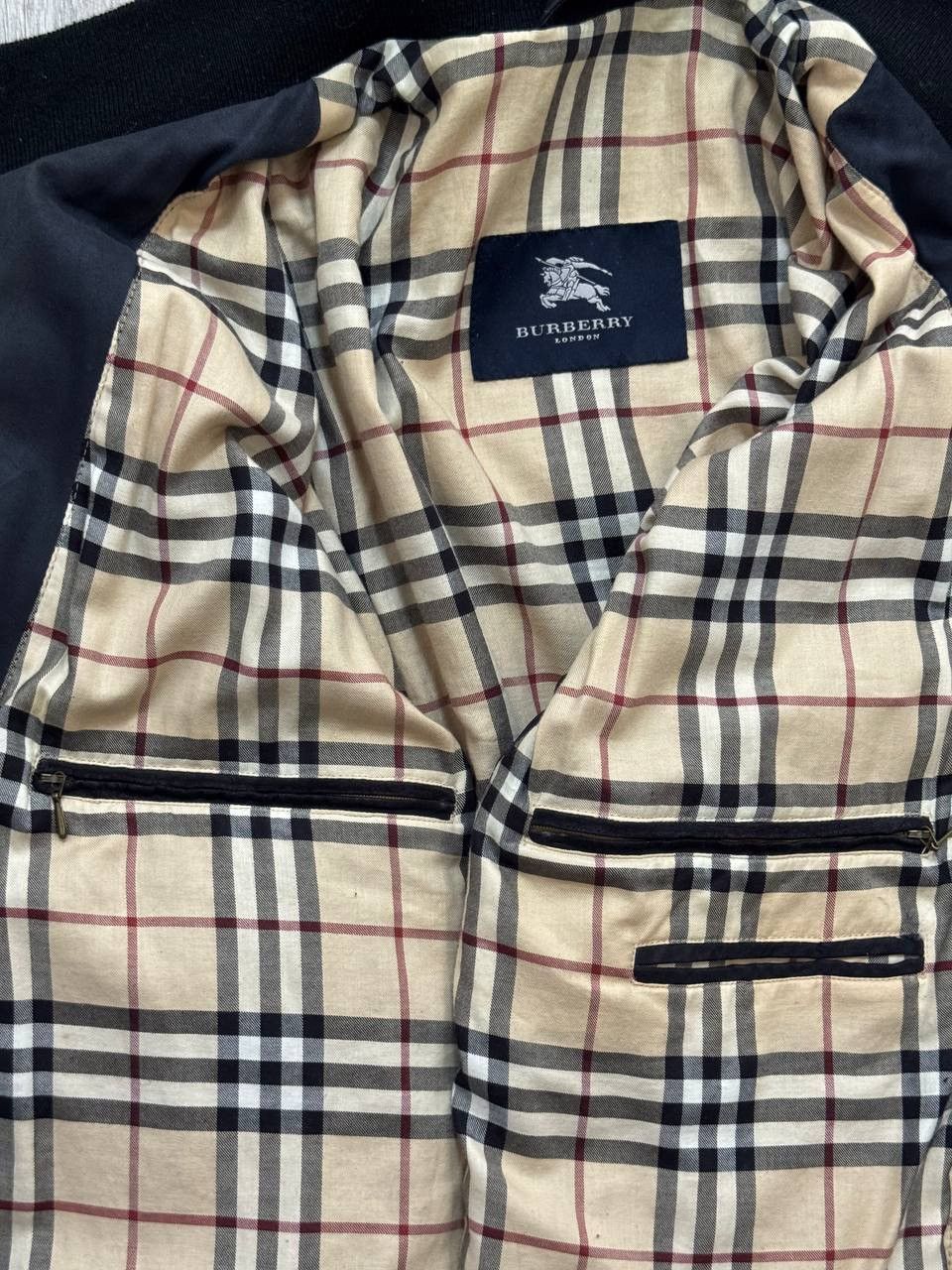 Burberry Vintage Burberry Nova Check Suede Leather Jacket Size US XL / EU 56 / 4 - 6 Thumbnail