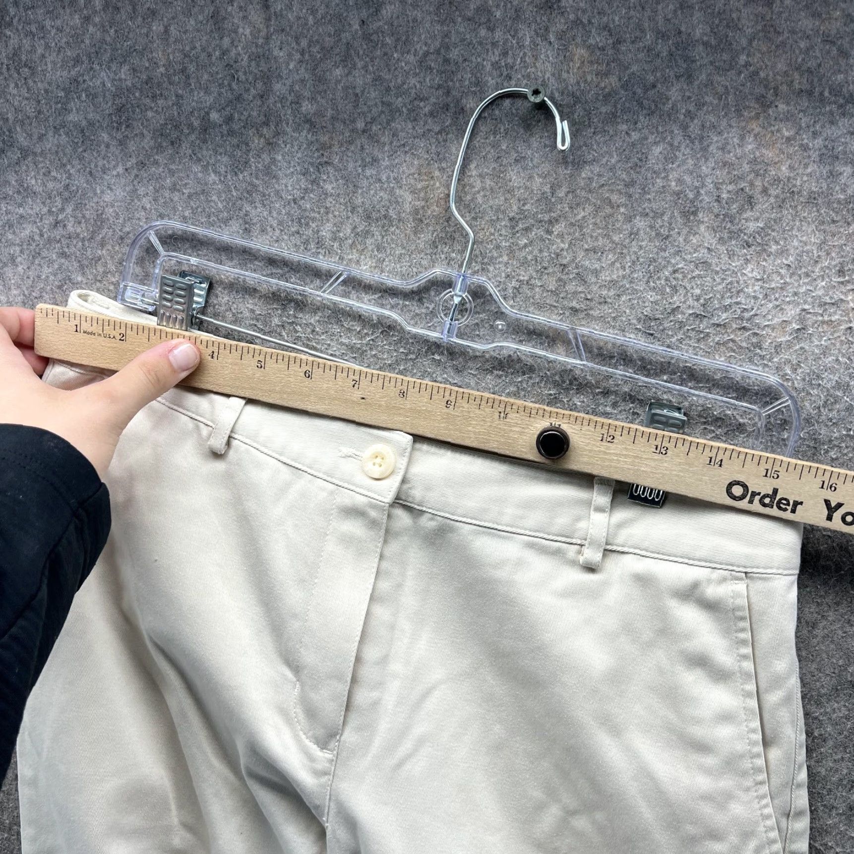 Vintage LL Bean Pants Womens 6 Khaki Favorite Fit Chino Straight Leg Cotton Casual Pockets Zip Back Welt Mens Womens Girls Boys Size 28" / US 6 / IT 42 - 7 Thumbnail