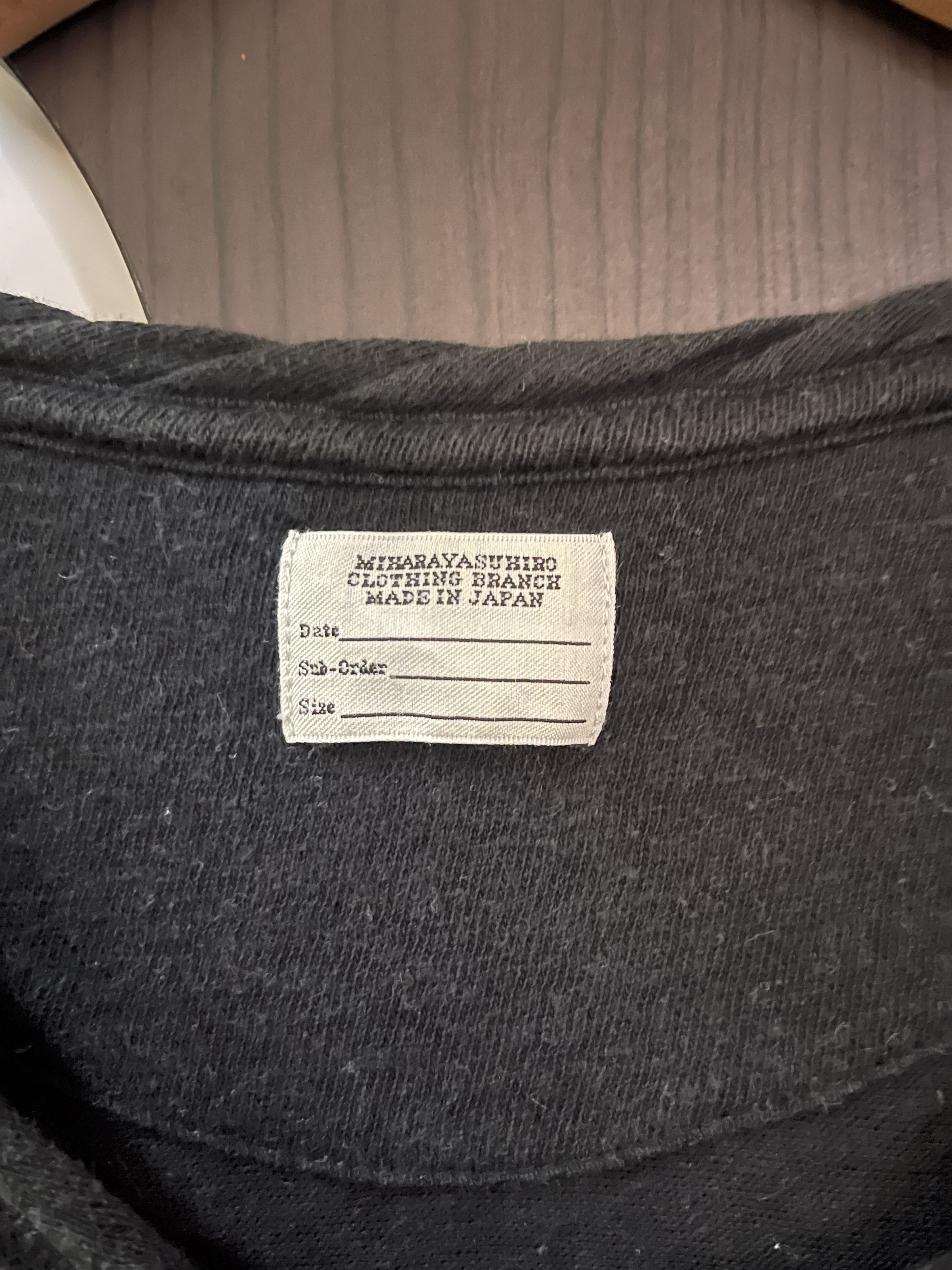 Maison MIHARA YASUHIRO Vtg Miharayasuhiro Folded Black Tee Shirt Size US M / EU 48-50 / 2 - 3 Thumbnail
