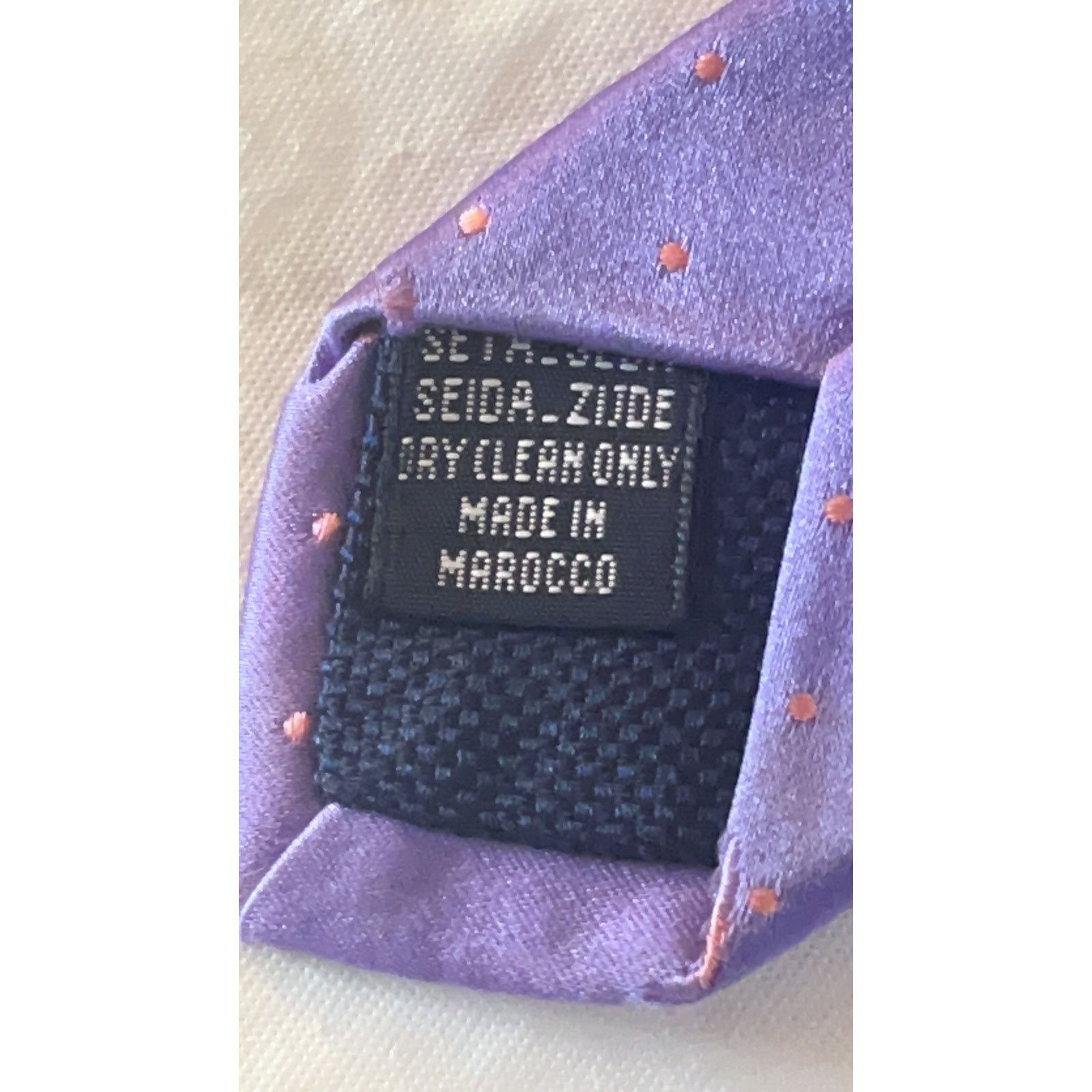 Thomas Pink Thomas Pink Neck Tie - 100% Silk - Purple polkadot Size ONE SIZE - 8 Thumbnail