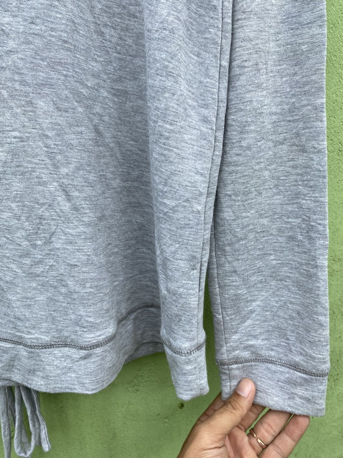 Japanese Brand Staccato Modern Grey Lace-Up Back Top Subtle Statement Piece Size M / US 6-8 / IT 42-44 - 7 Thumbnail