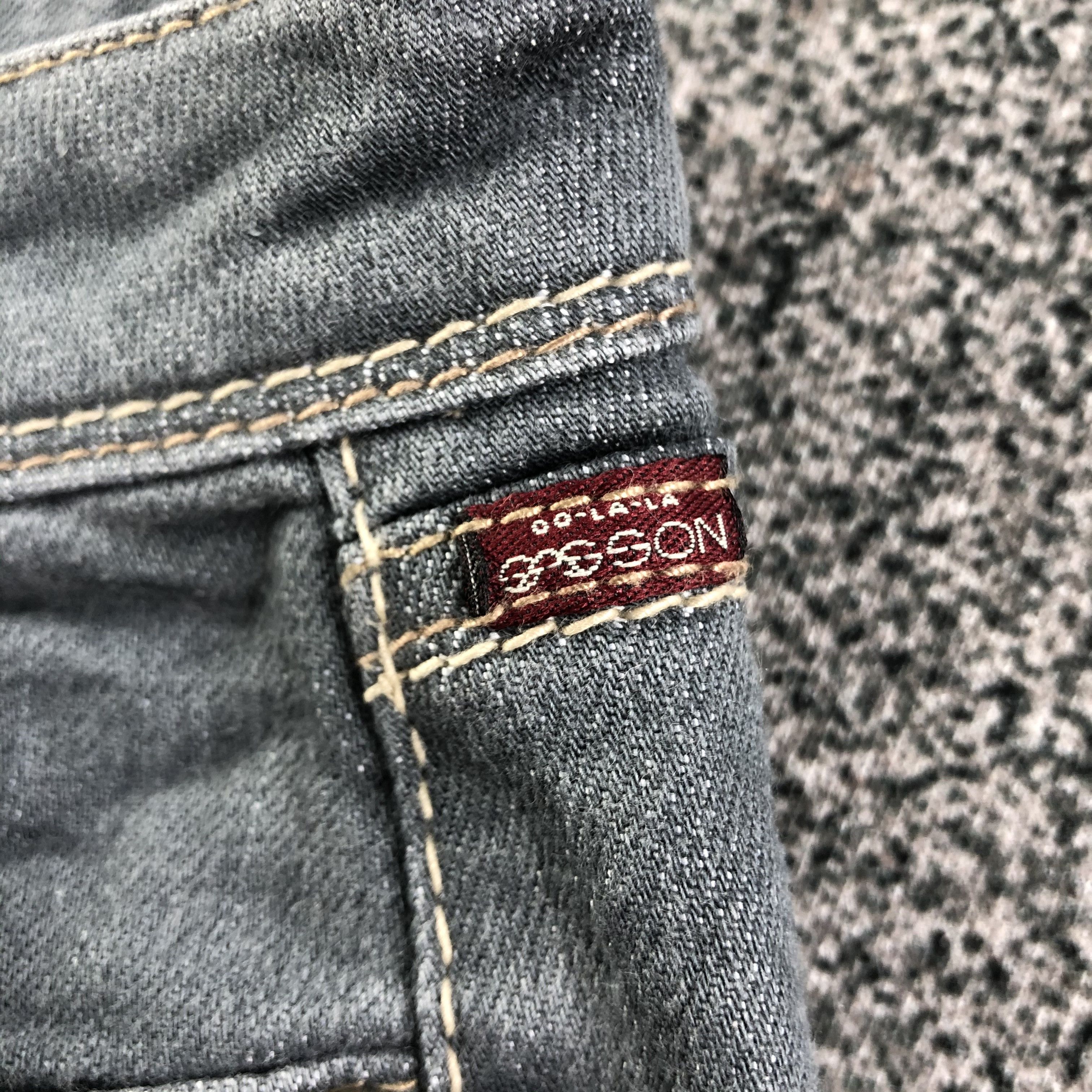 Japanese Brand OO LA LA Jeans Blue Flare Denim KJ1571 Size 29" - 6 Thumbnail