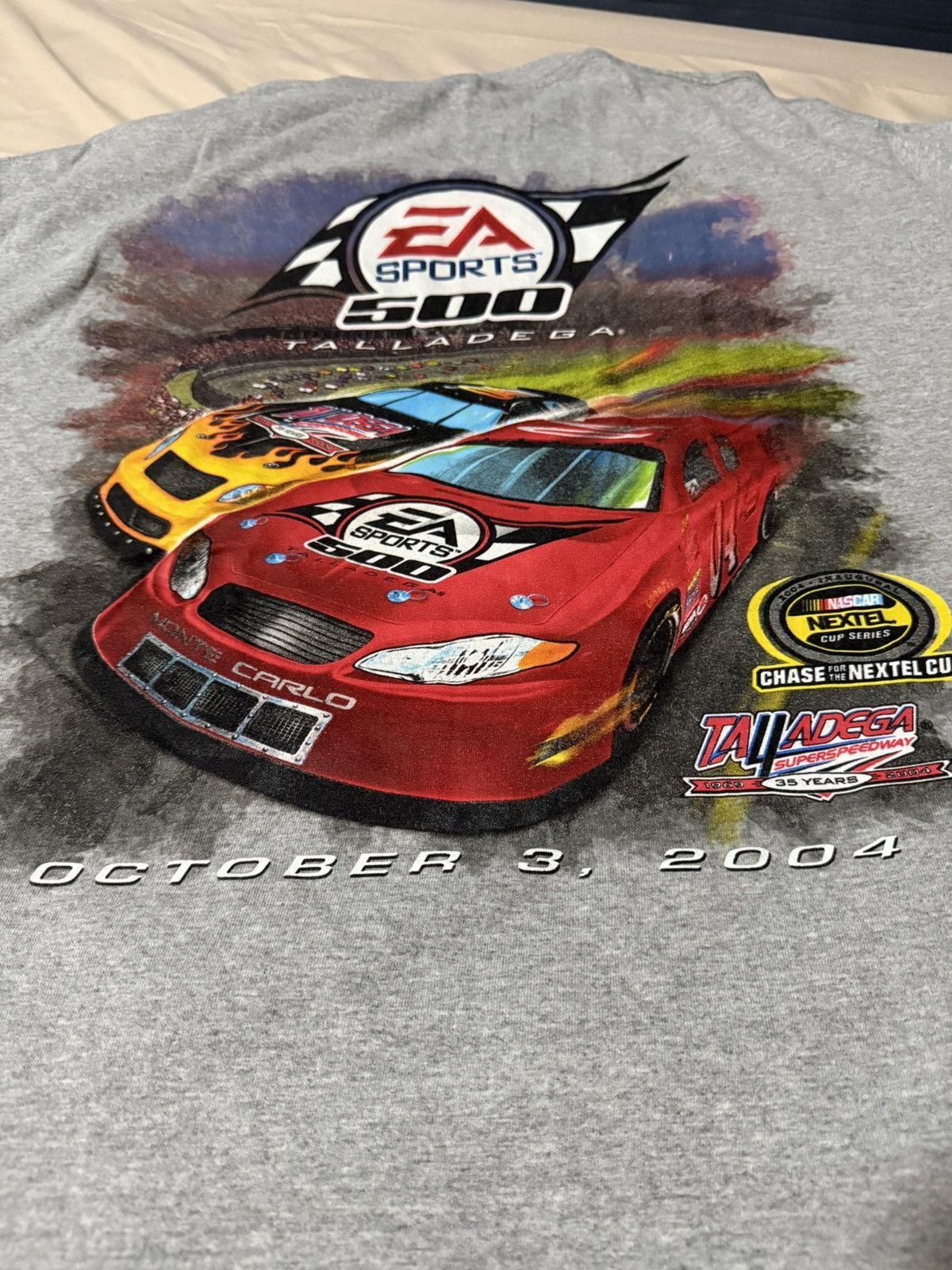 NASCAR × Vintage VTG 2000s EA Sports 500 T Shirt Size US XL / EU 56 / 4 - 7 Thumbnail