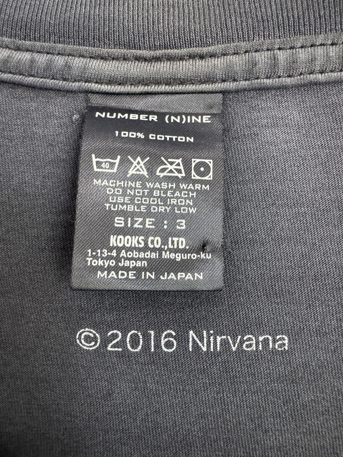Number (N)ine Number Nine X Nirvana band t-shirt Size US L / EU 52-54 / 3 - 6 Thumbnail