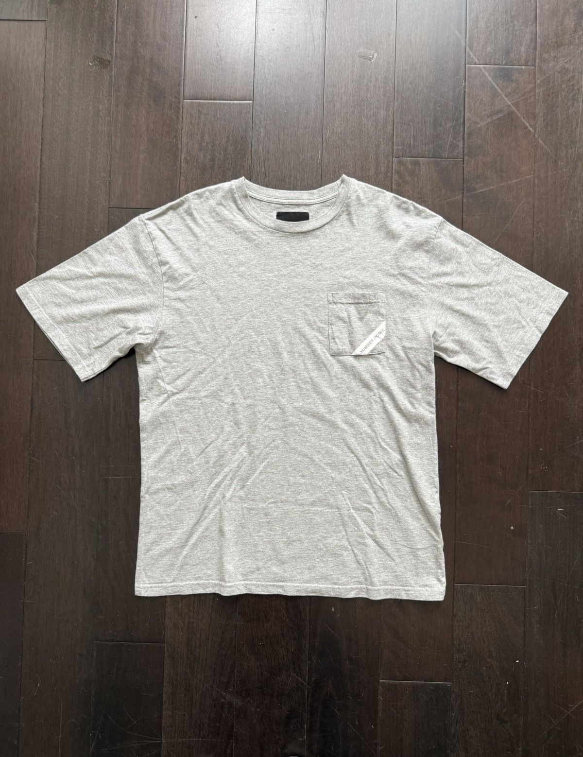 Number (N)ine Number (n)ine Grey Pocket Tee Size US XL / EU 56 / 4 - 3 Thumbnail