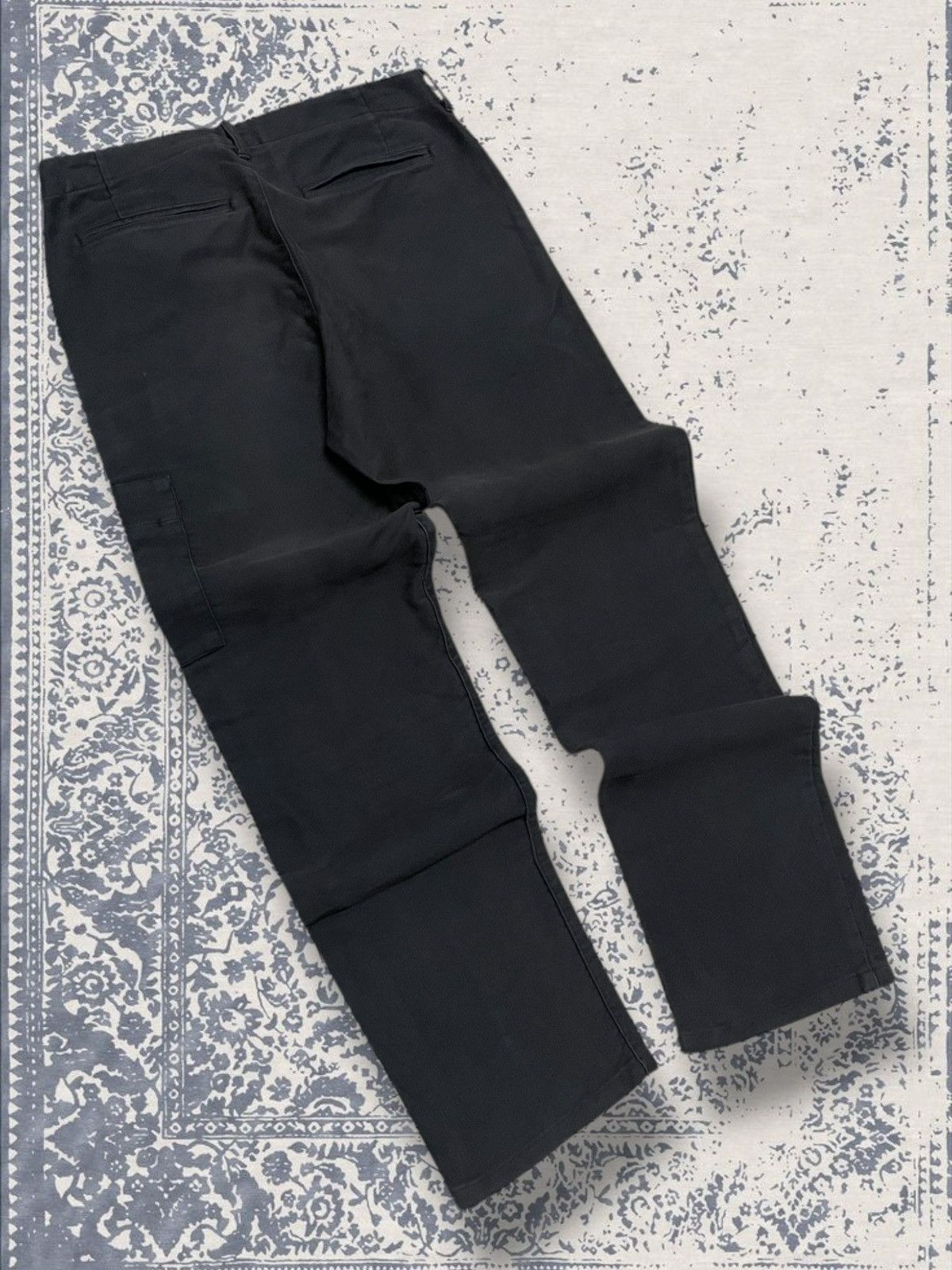 Yohji Yamamoto Vintage 1990s Designer Japan Yohji Yamamoto Suede Cargo Pant Size US 29 - 10 Thumbnail