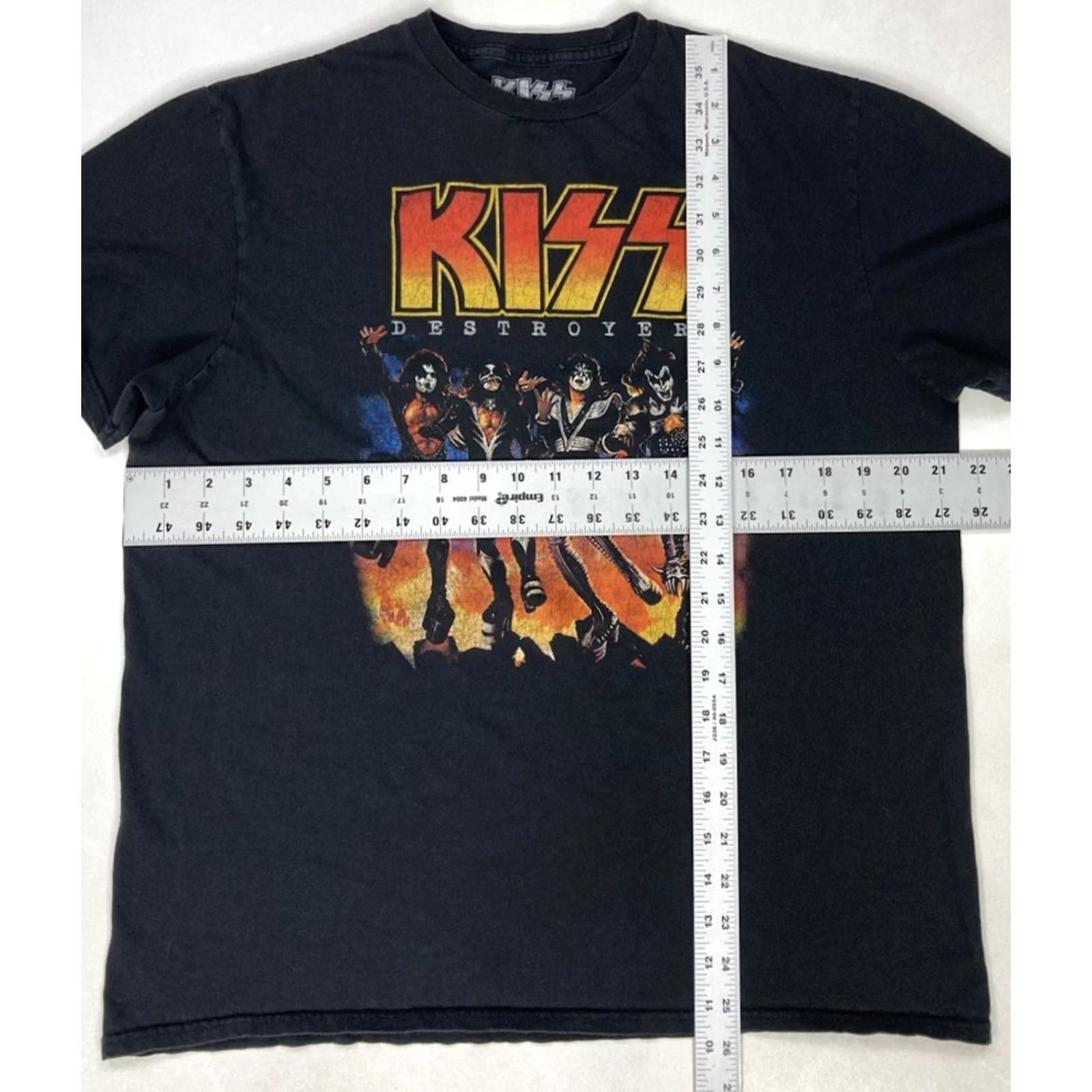 Vintage Kiss T-Shirt Women L Black Short Sleeve Crew Neck Graphic Music Retro Size L / US 10 / IT 46 - 5 Thumbnail
