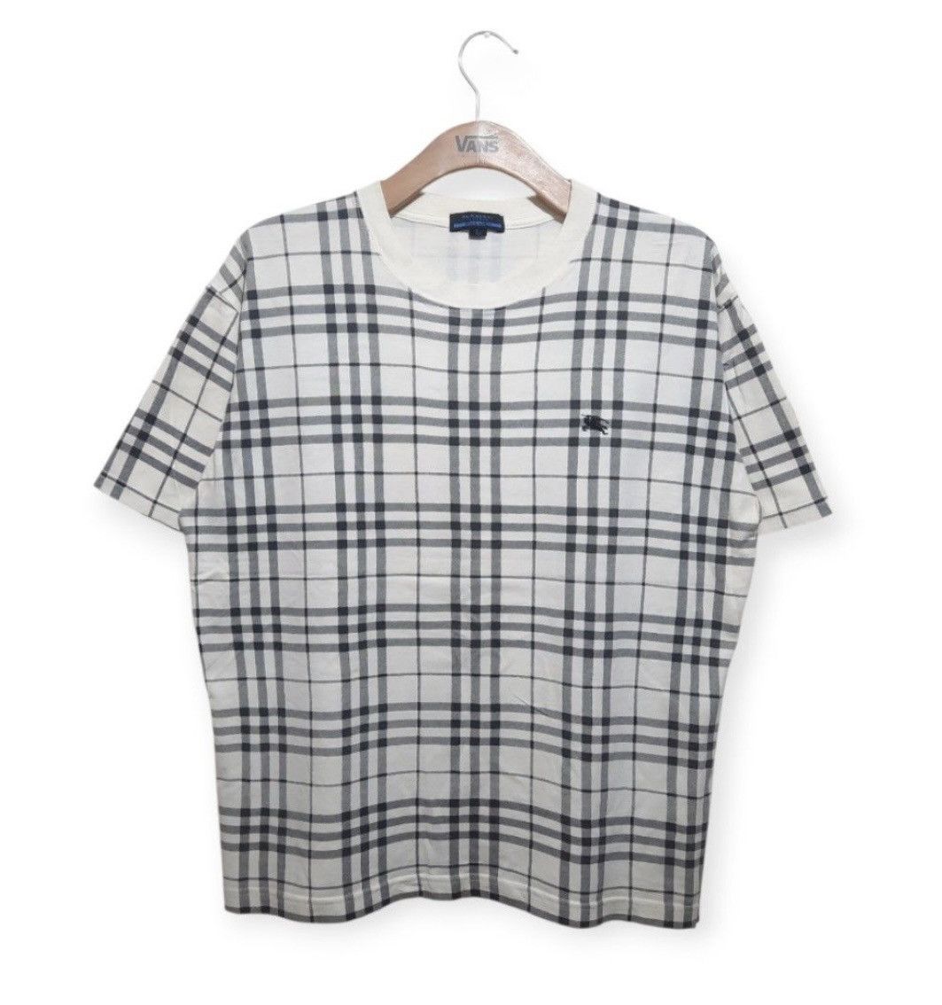 Burberry Rare Colour‼️Vintage Burberry Blue Label NivaCheck tee Size US L / EU 52-54 / 3 - 1 Thumbnail