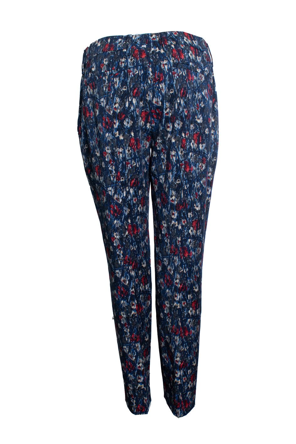 Prada Prada, Floral and striped pantalon in blue Size 30" / US 8 / IT 44 - 2 Thumbnail