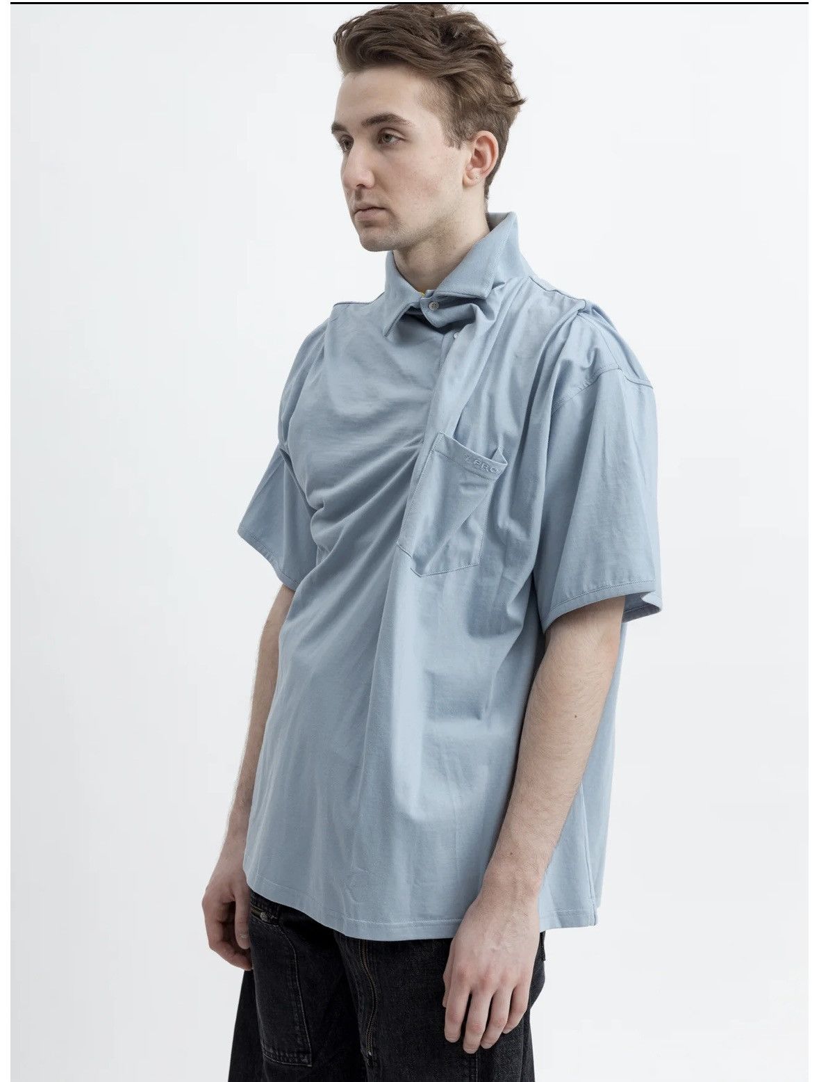 Y/Project Y/Project Light Blue Infinity Polo Shirt Size US XL / EU 56 / 4 - 8 Thumbnail