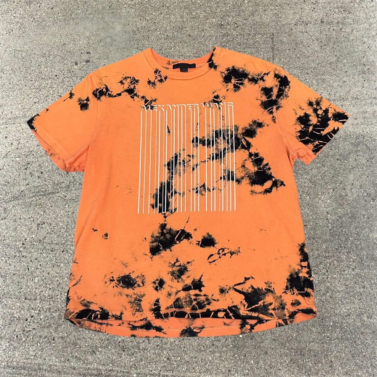 ALEXANDER WANG バーコードロゴタイダイ半袖Tシャツ Alexander Wang Bar Code | Grailed