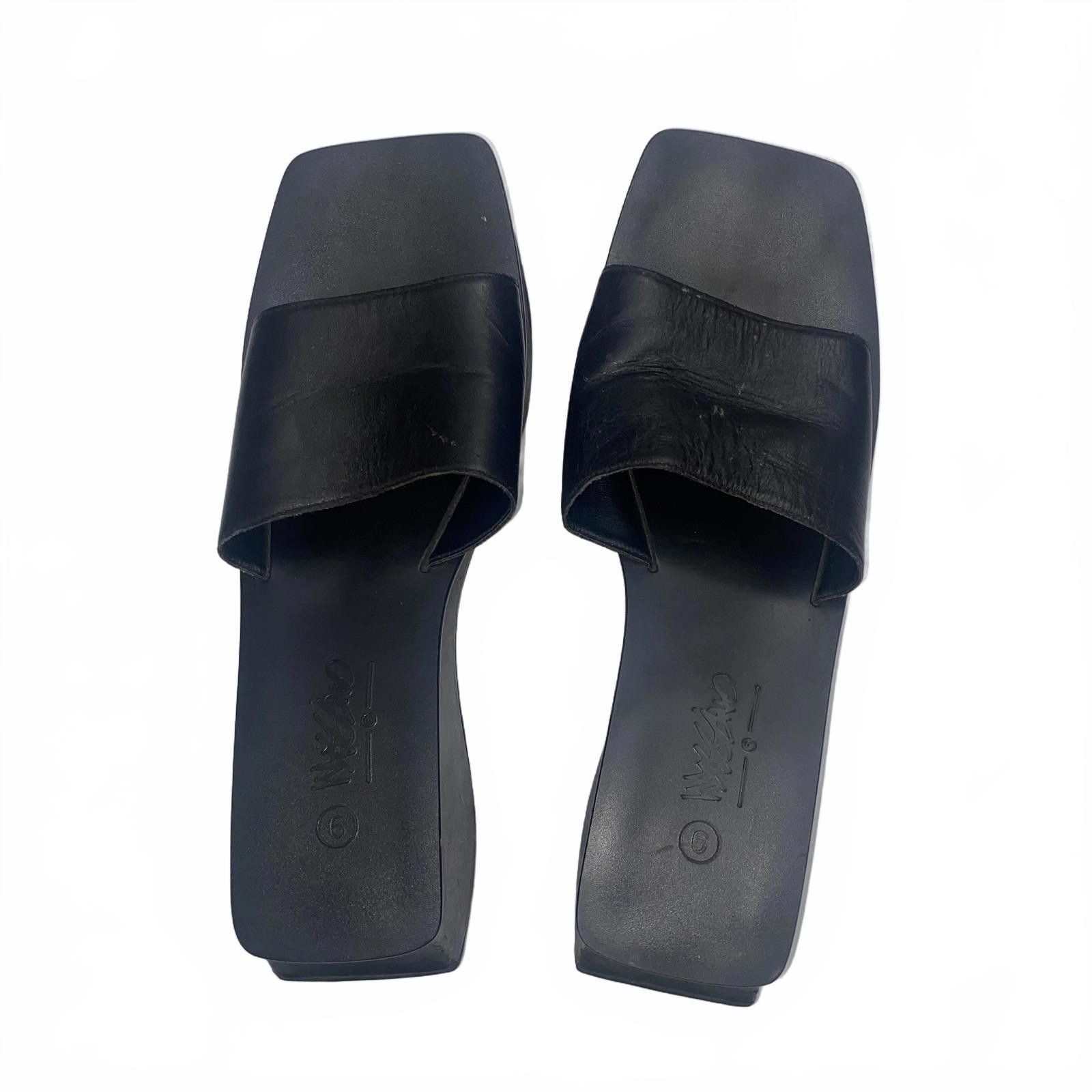 Mossimo Vintage Y2k Black Platform Wedge Sandals Size 9 Summer 2000 Size US 9 / IT 39 - 3 Thumbnail