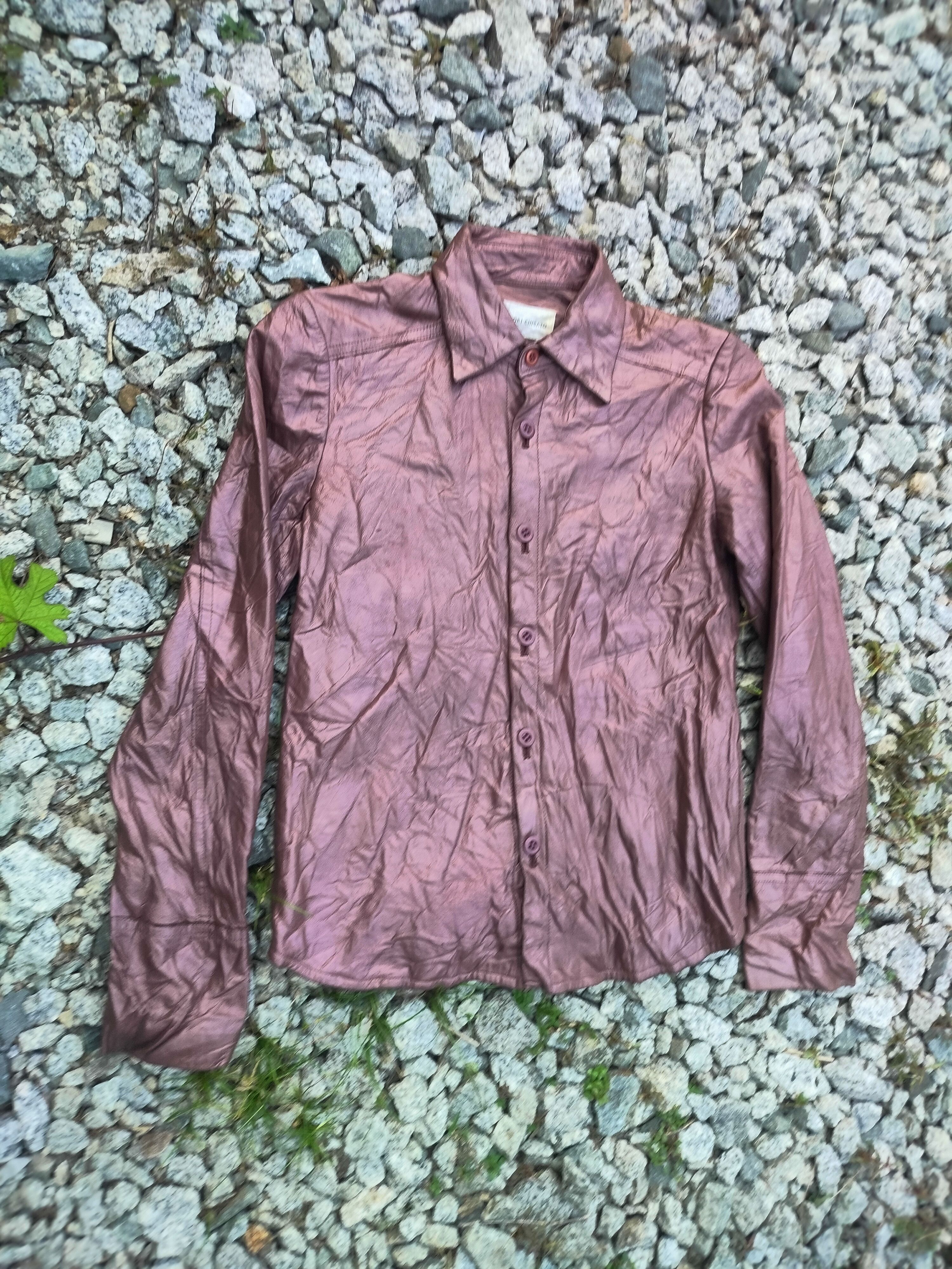 Issey Miyake × Japanese Brand × Tsumori Chisato TSUMORI CHISATO BUTTON UPS LEATHER SHIRT Size XS / US 0-2 / IT 36-38 - 3 Thumbnail